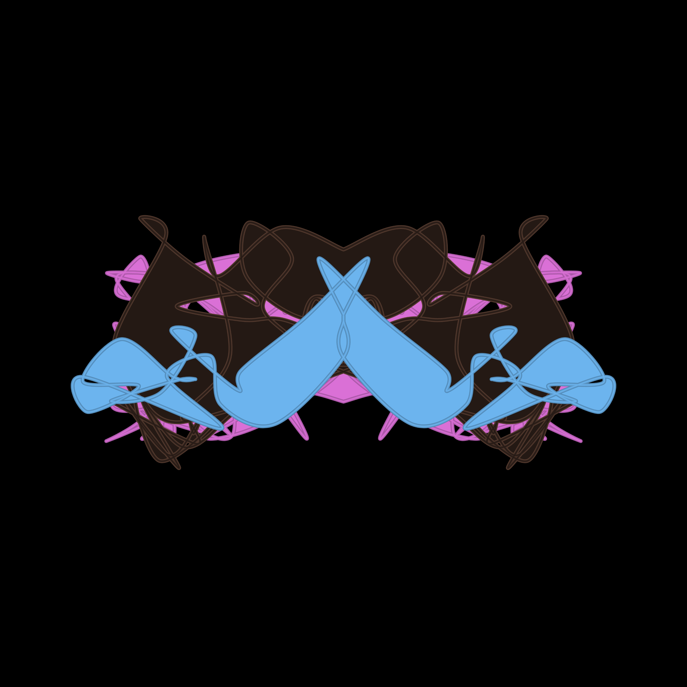 Art Blocks - Art Blocks v2 - Cryptoblots #967 - NFT # 3000967