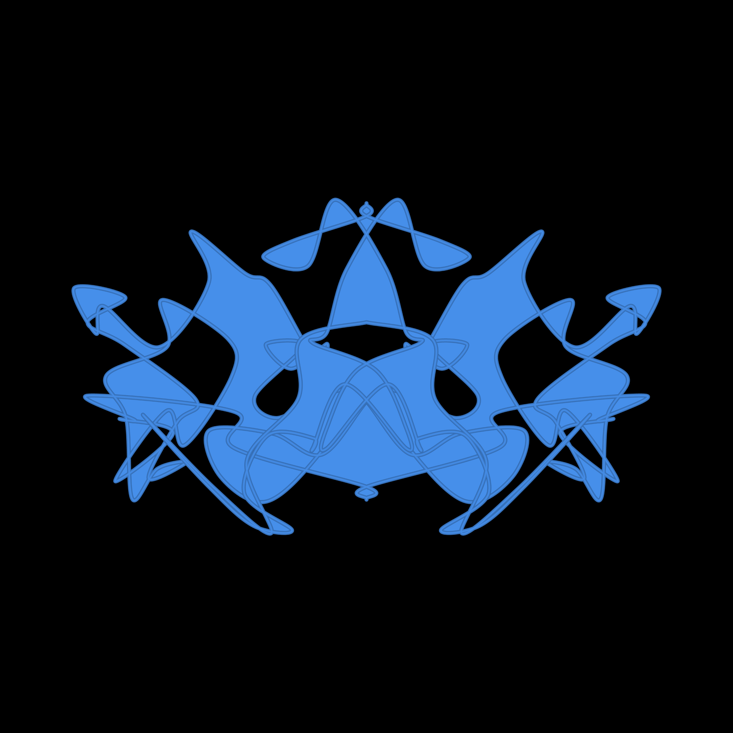 Art Blocks - Art Blocks v2 - Cryptoblots #968 - NFT # 3000968