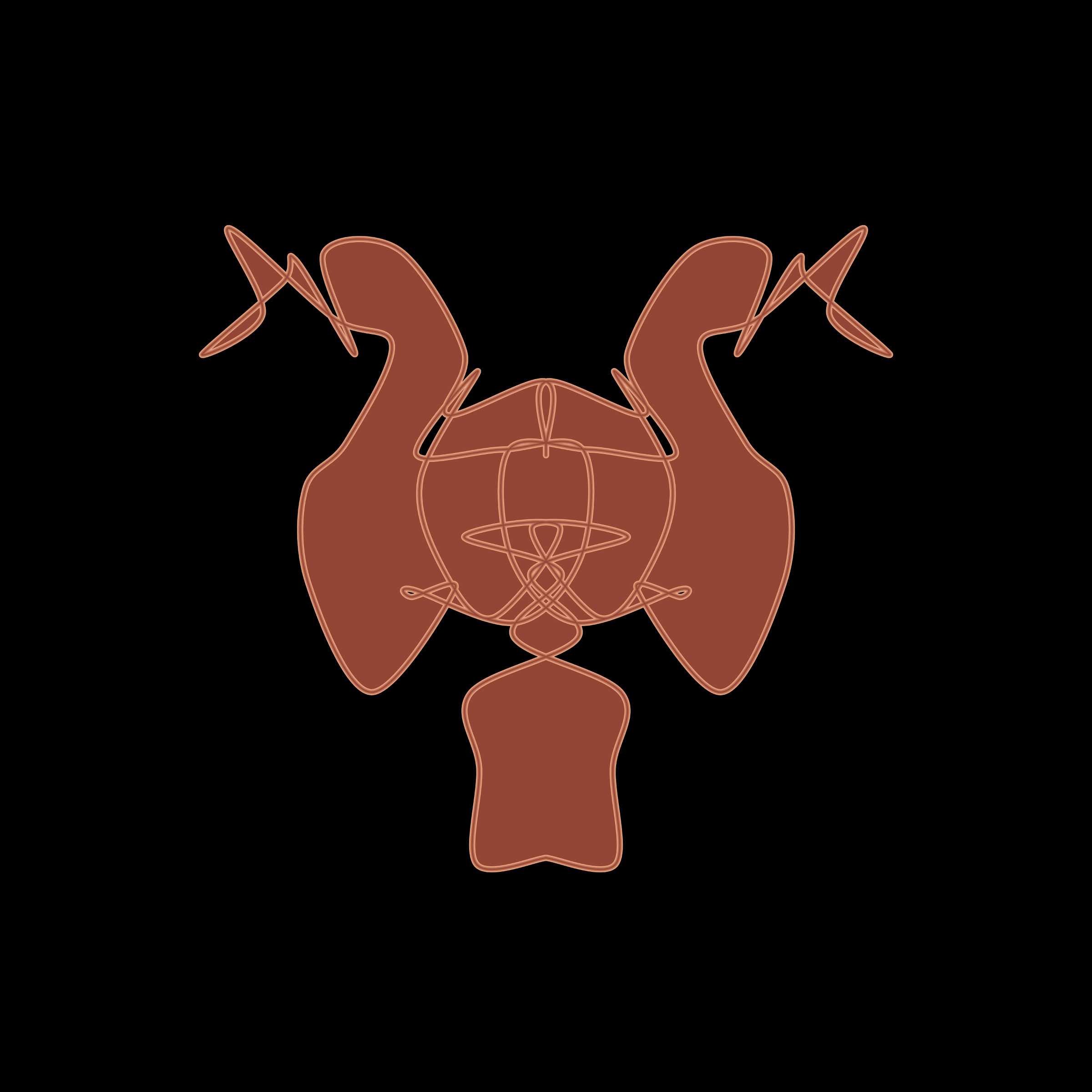 Art Blocks - Art Blocks v2 - Cryptoblots #972 - NFT # 3000972