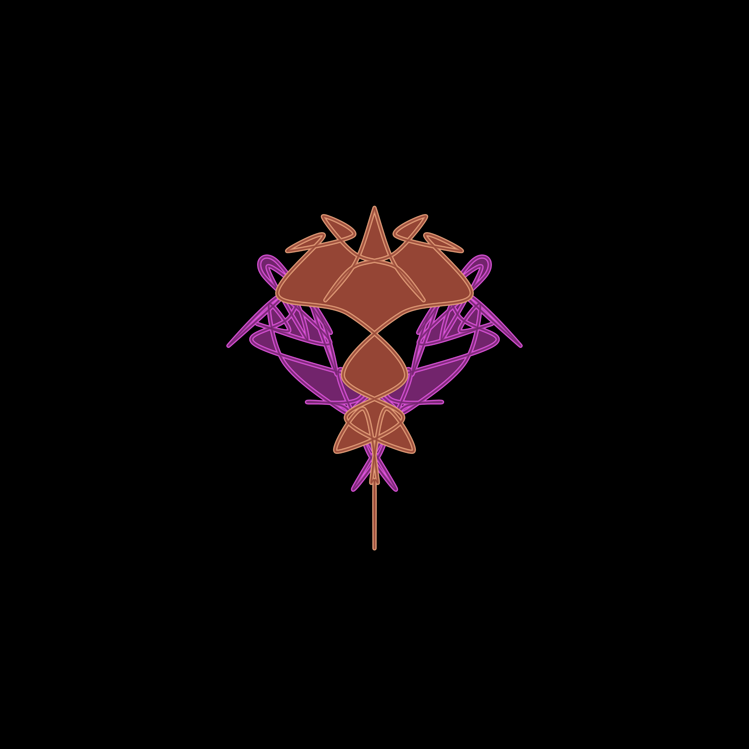 Art Blocks - Art Blocks v2 - Cryptoblots #976 - NFT # 3000976