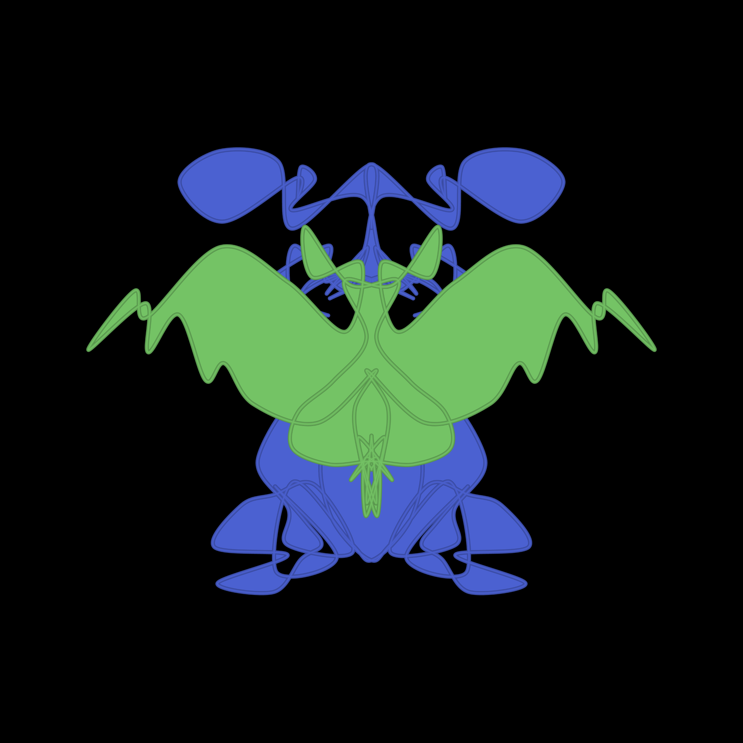 Art Blocks - Art Blocks v2 - Cryptoblots #978 - NFT # 3000978