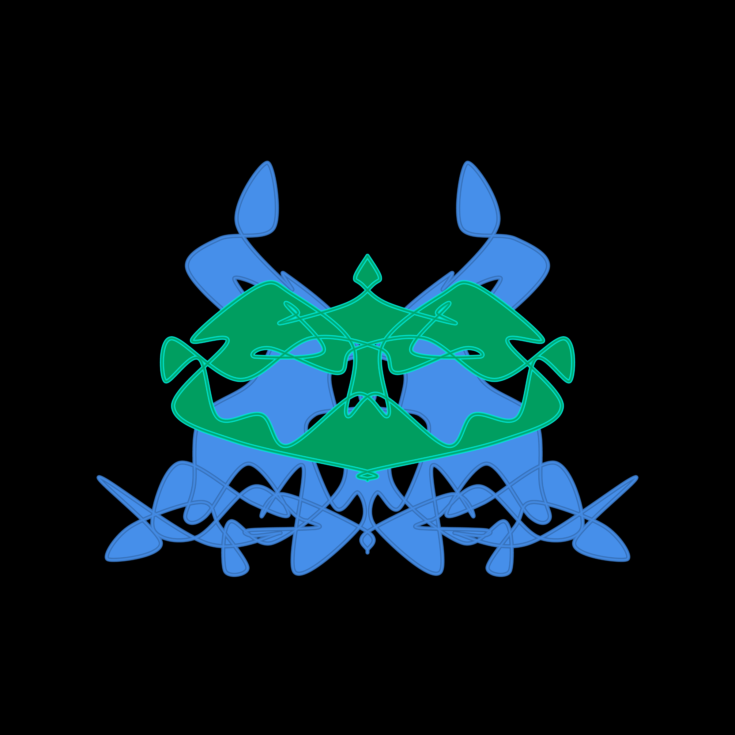 Art Blocks - Art Blocks v2 - Cryptoblots #1002 - NFT # 3001002