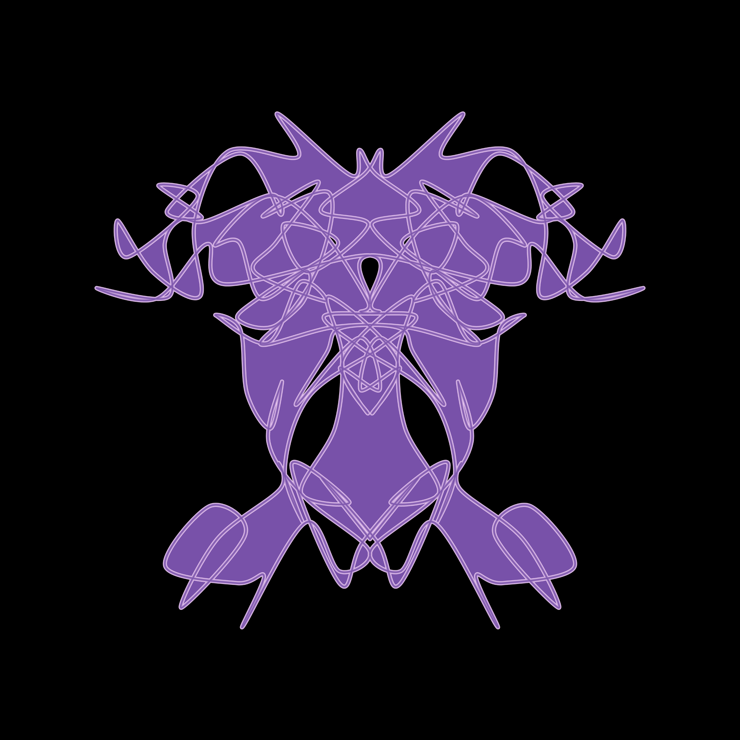 Art Blocks - Art Blocks v2 - Cryptoblots #1024 - NFT # 3001024