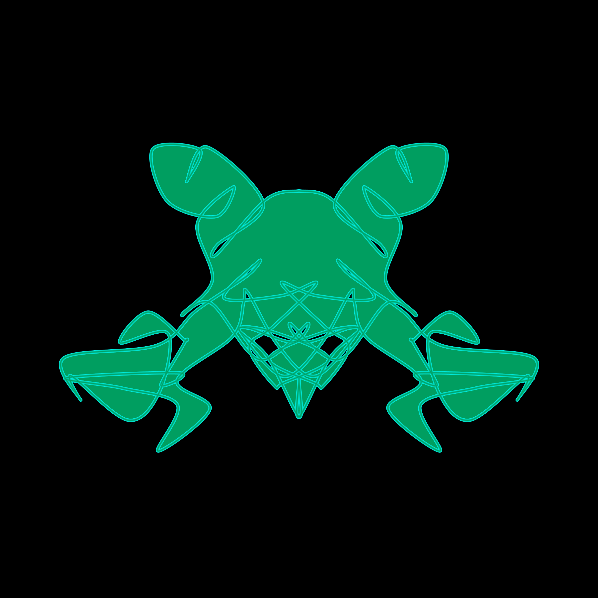 Art Blocks - Art Blocks v2 - Cryptoblots #1052 - NFT # 3001052