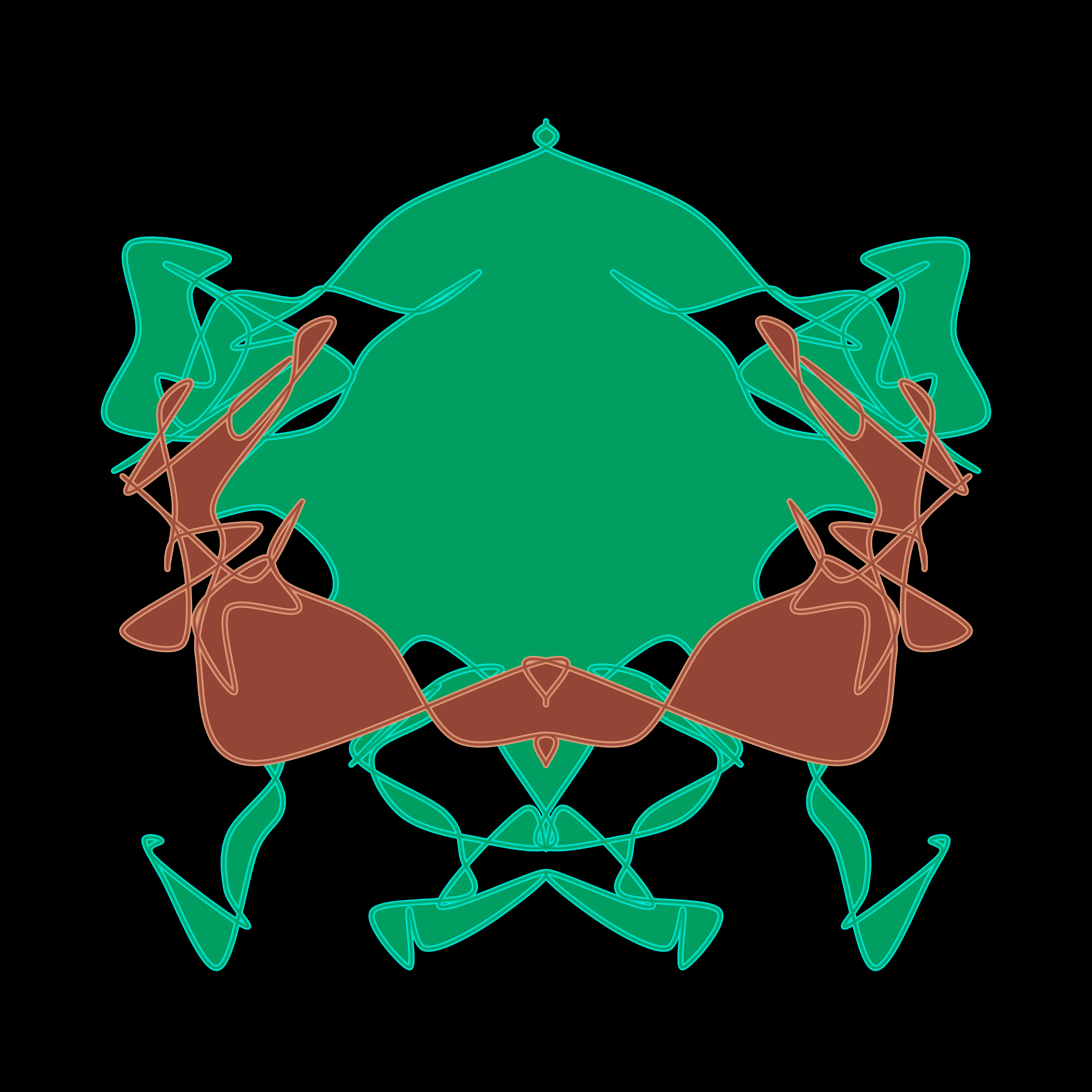 Art Blocks - Art Blocks v2 - Cryptoblots #1056 - NFT # 3001056