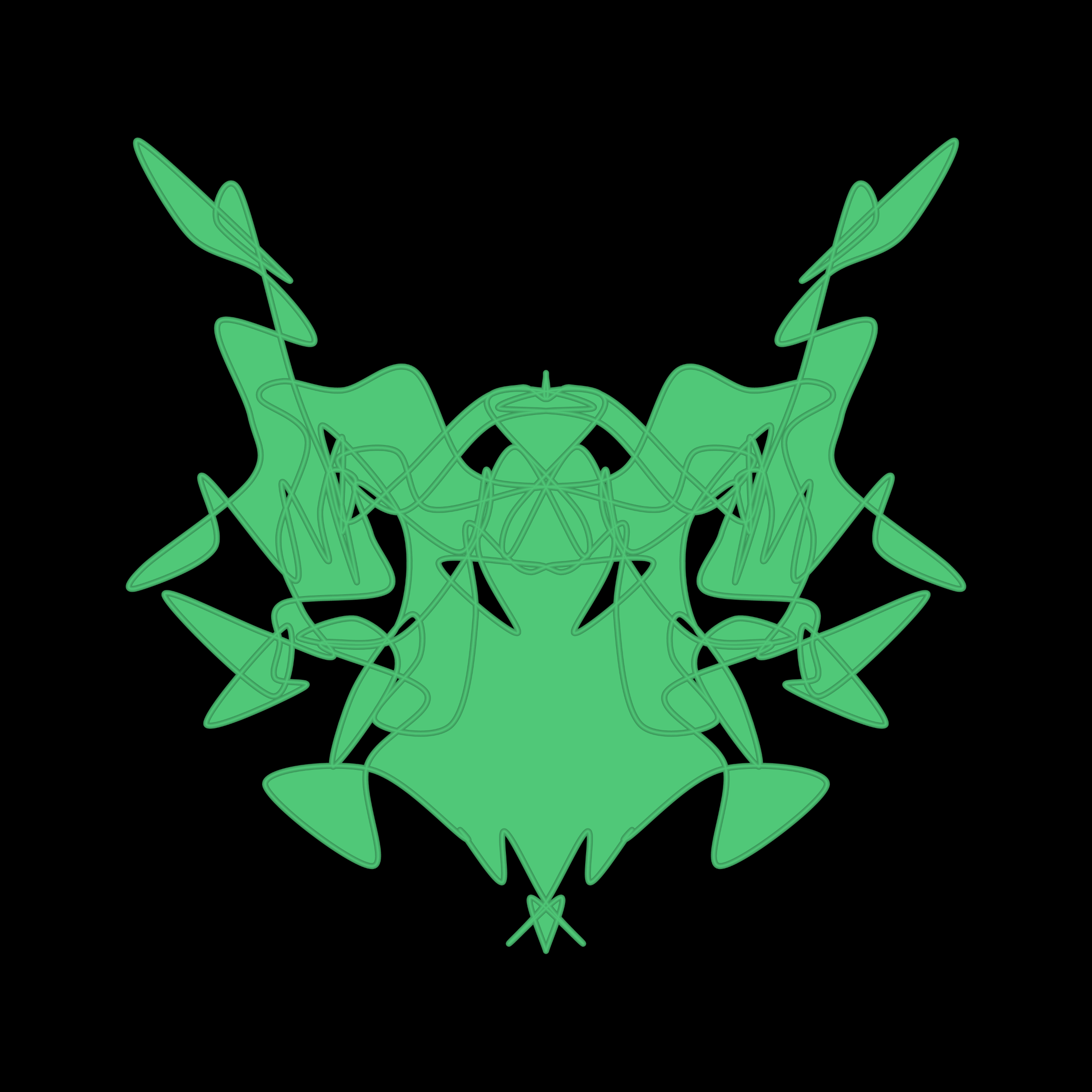 Art Blocks - Art Blocks v2 - Cryptoblots #1058 - NFT # 3001058