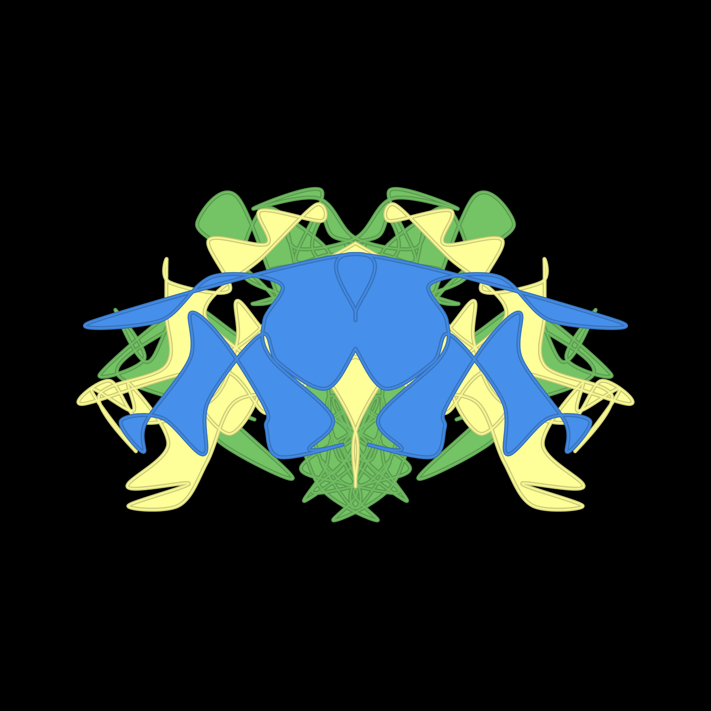 Art Blocks - Art Blocks v2 - Cryptoblots #1086 - NFT # 3001086