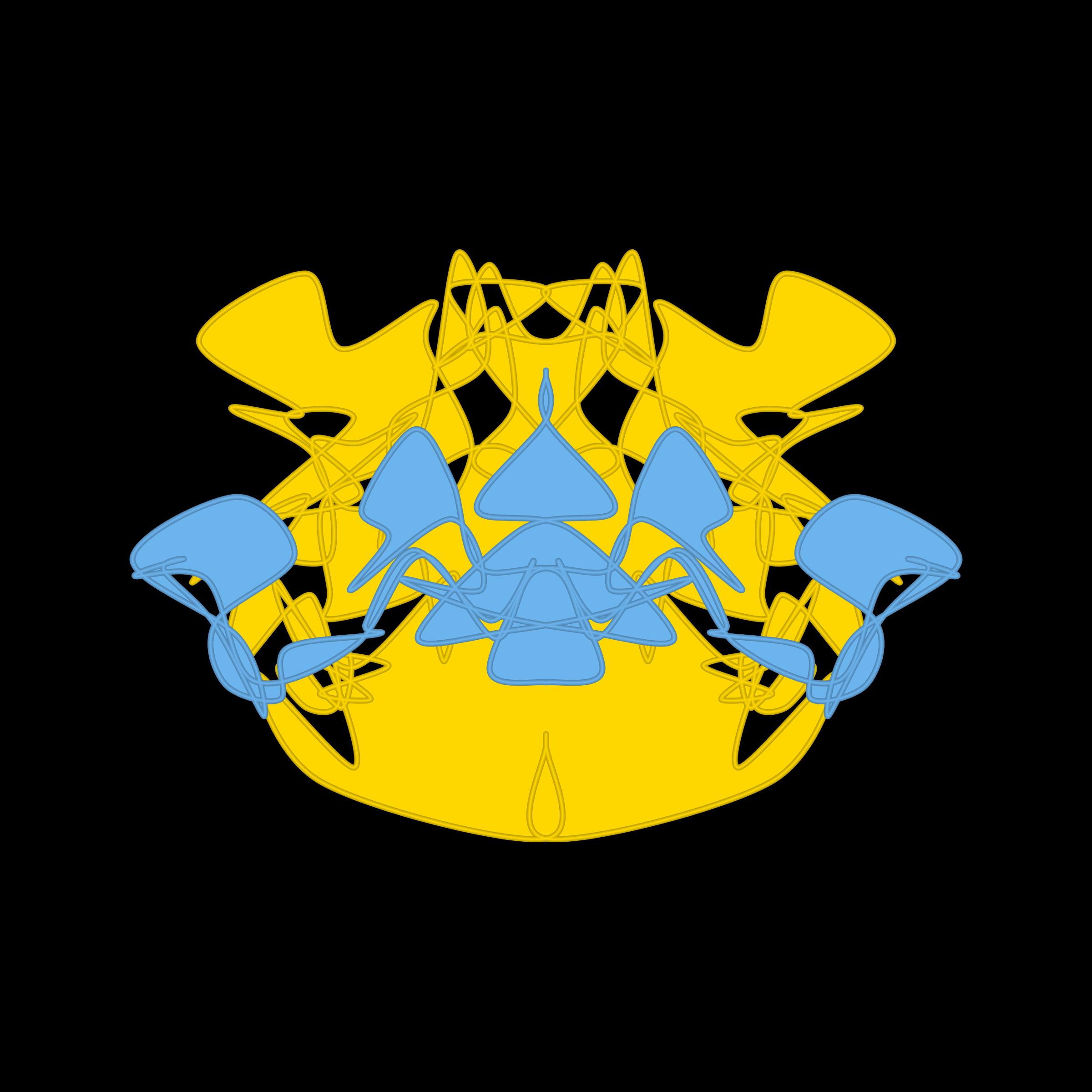 Art Blocks - Art Blocks v2 - Cryptoblots #1143 - NFT # 3001143