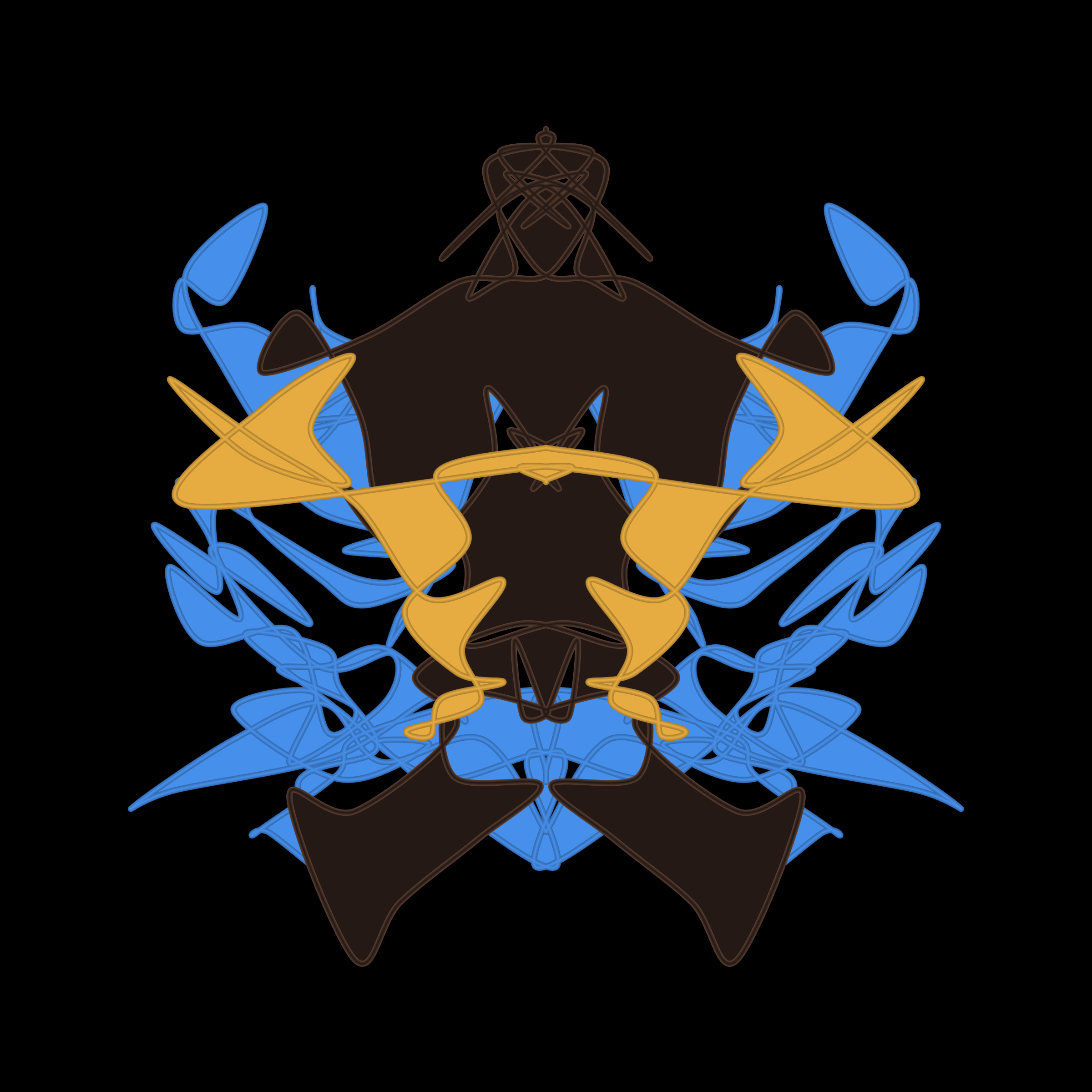 Art Blocks - Art Blocks v2 - Cryptoblots #1147 - NFT # 3001147