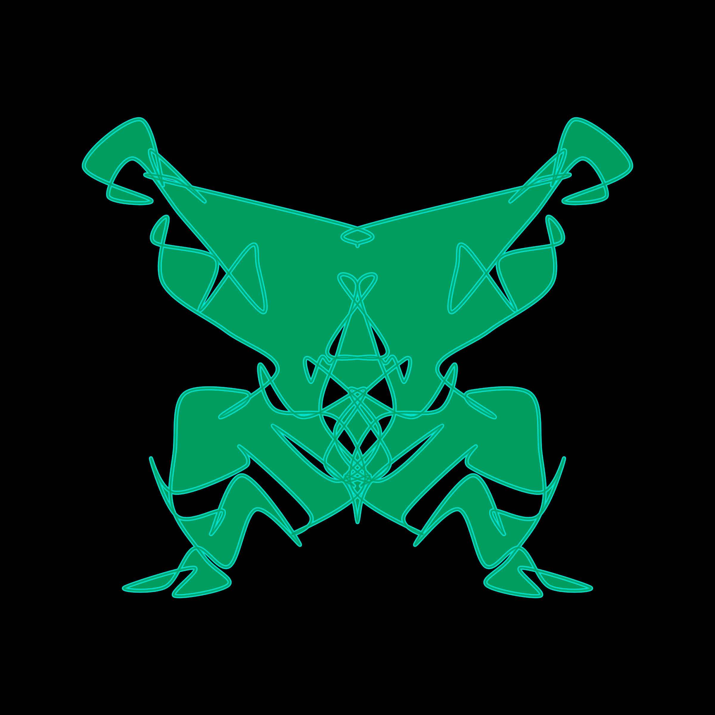 Art Blocks - Art Blocks v2 - Cryptoblots #1152 - NFT # 3001152