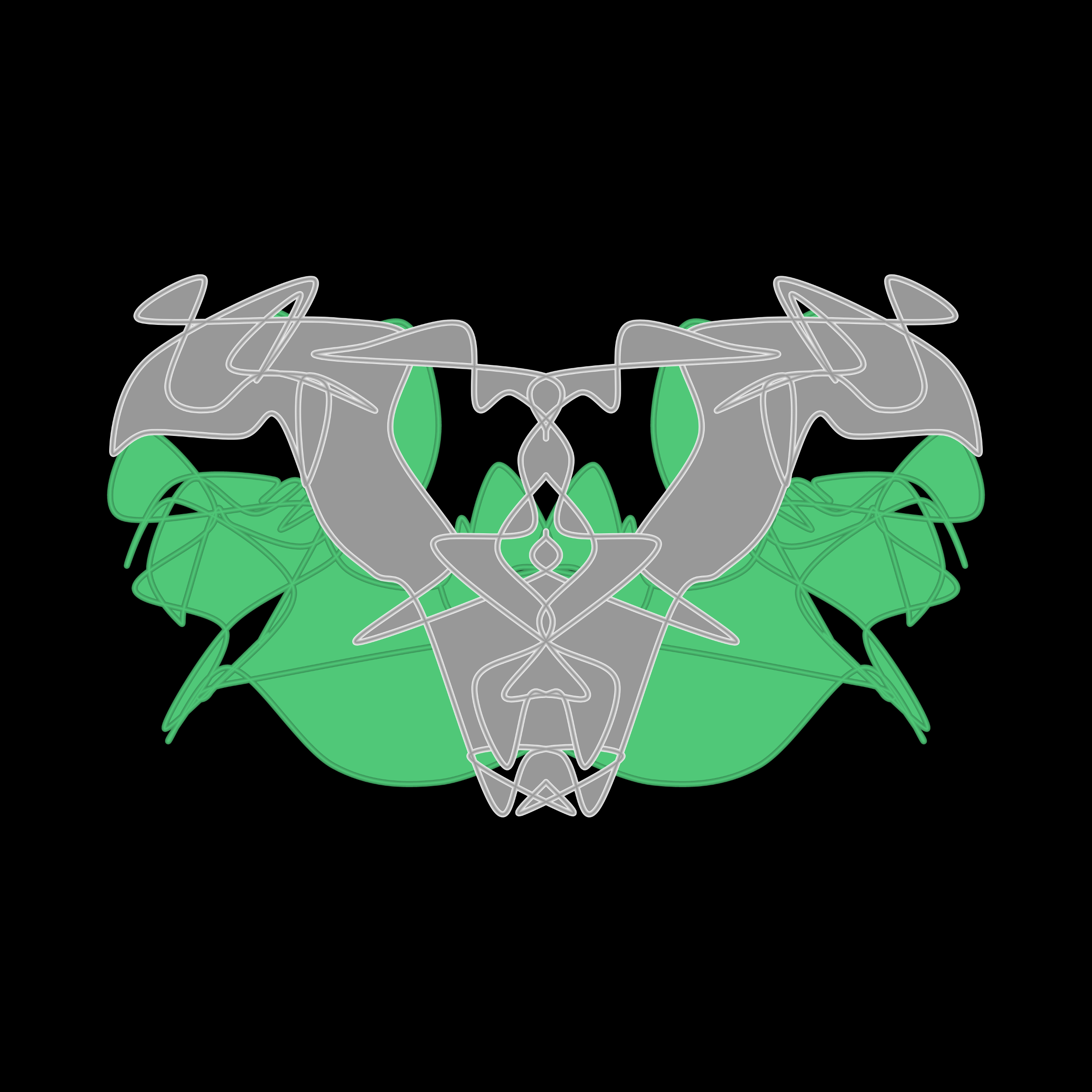 Art Blocks - Art Blocks v2 - Cryptoblots #1154 - NFT # 3001154