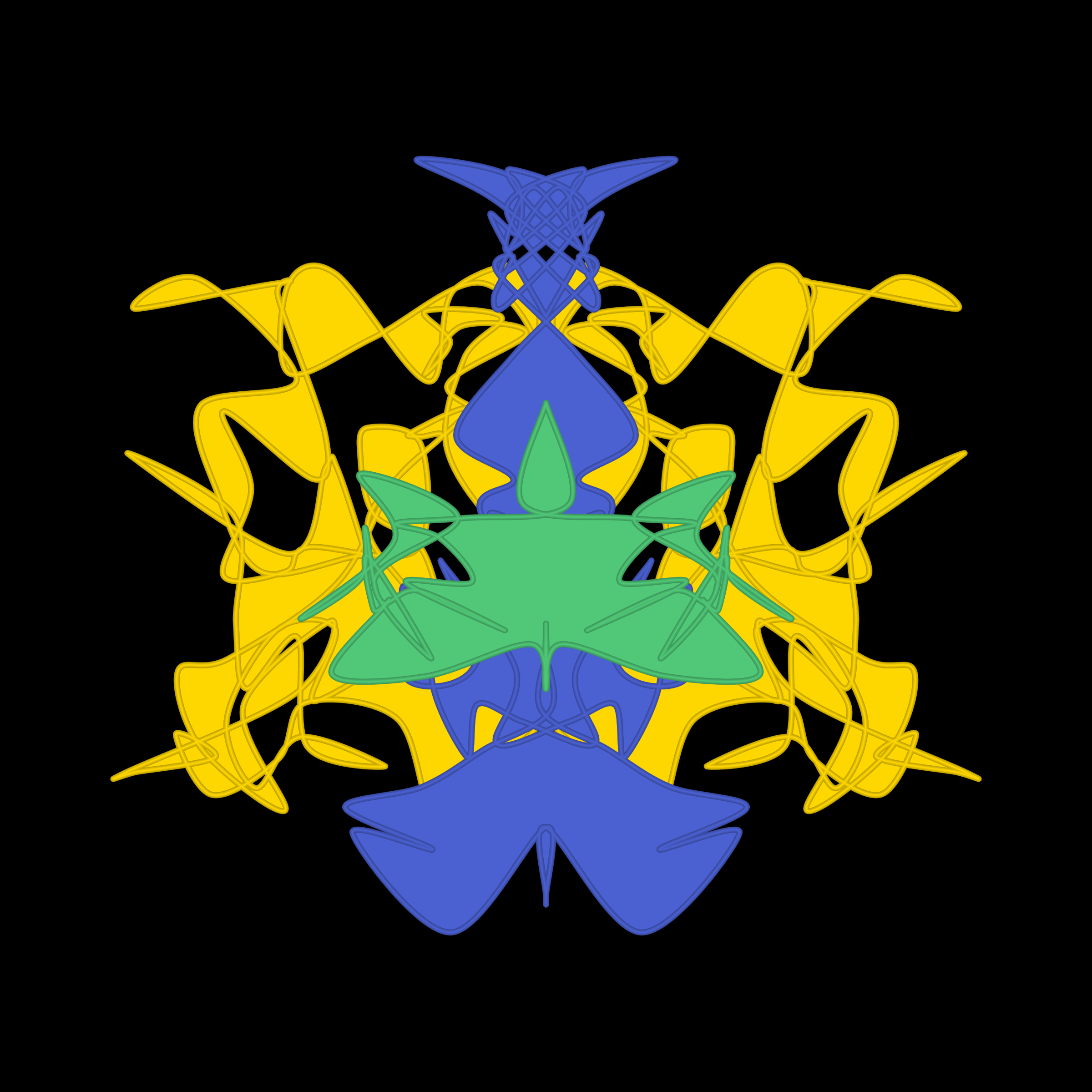 Art Blocks - Art Blocks v2 - Cryptoblots #1156 - NFT # 3001156