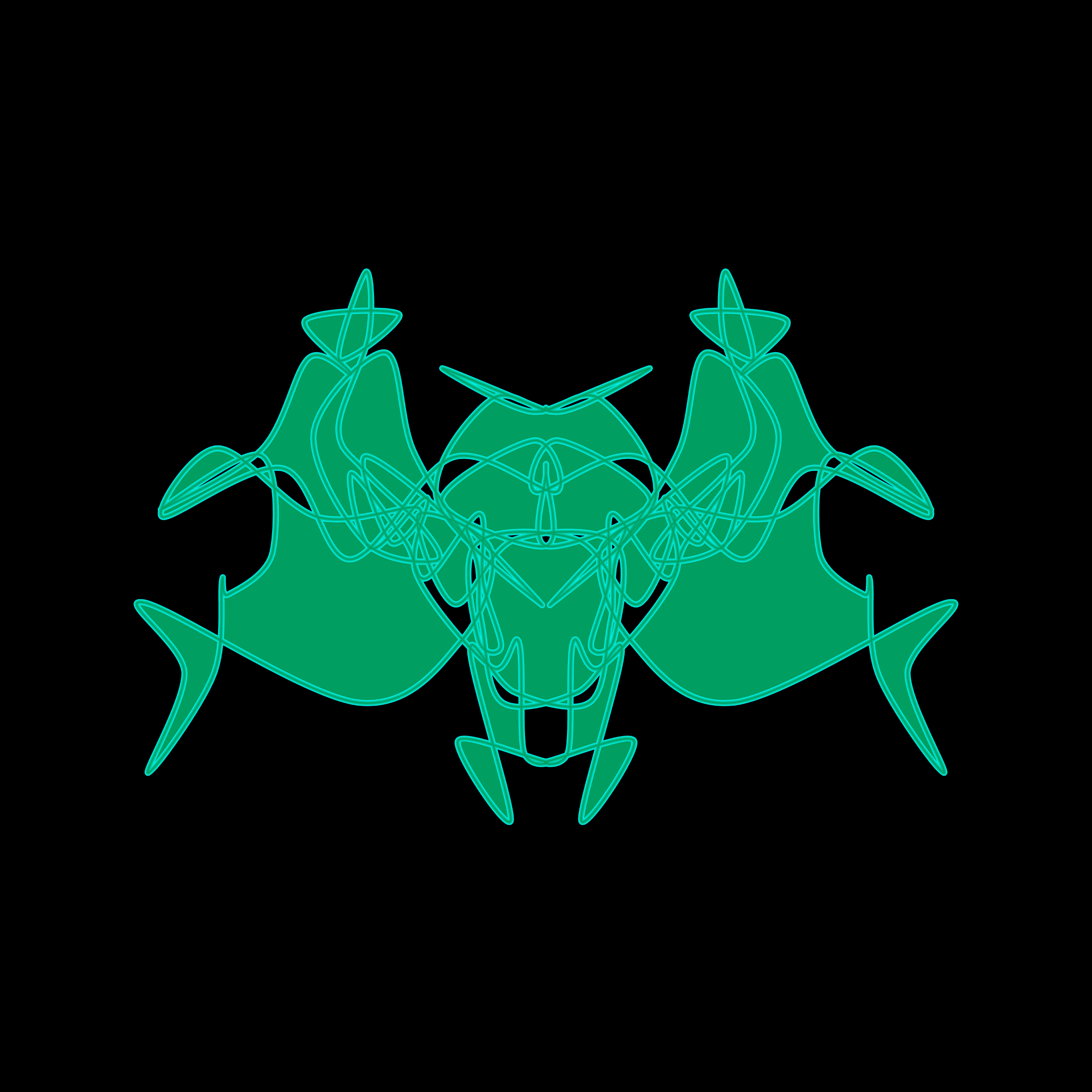 Art Blocks - Art Blocks v2 - Cryptoblots #1164 - NFT # 3001164