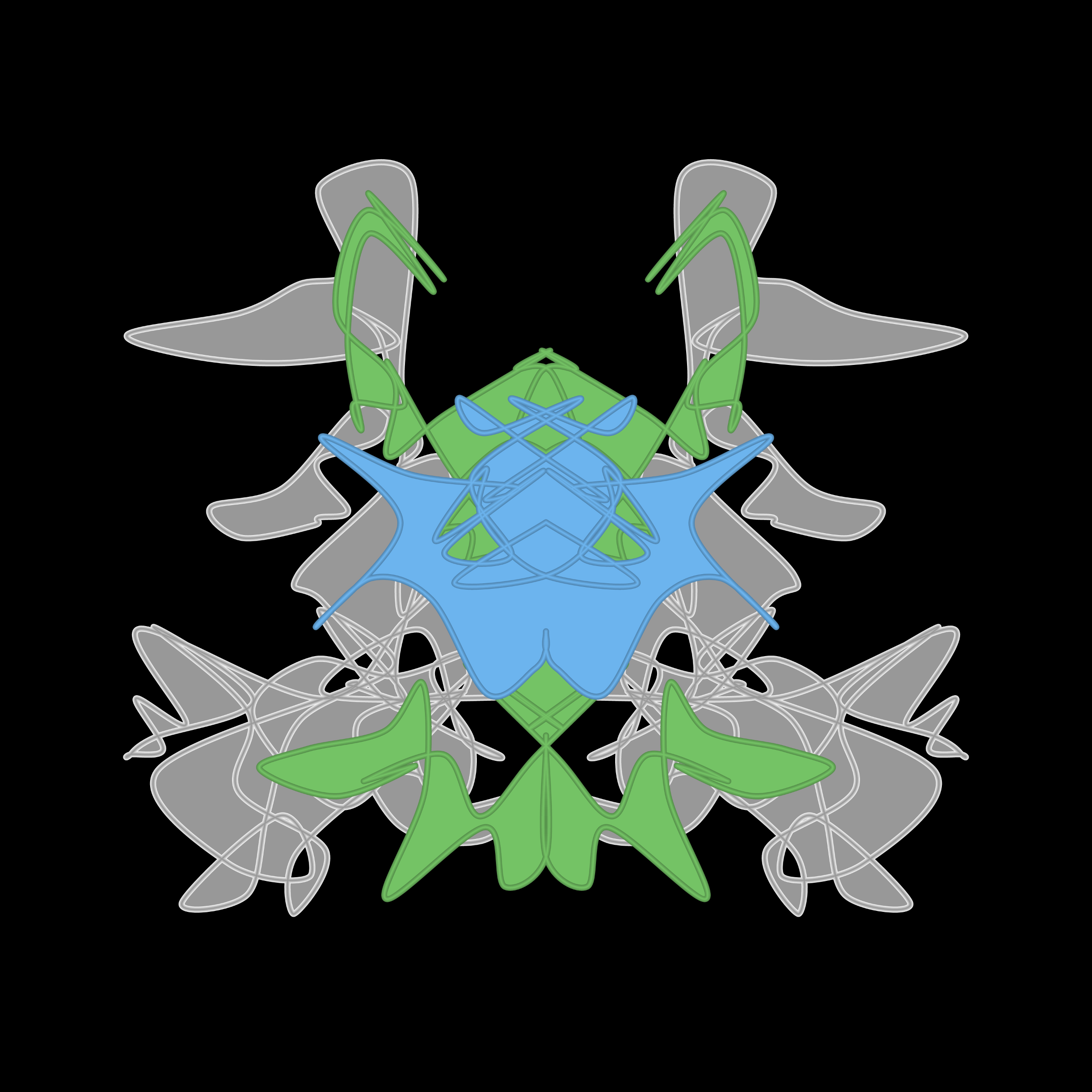 Art Blocks - Art Blocks v2 - Cryptoblots #1220 - NFT # 3001220