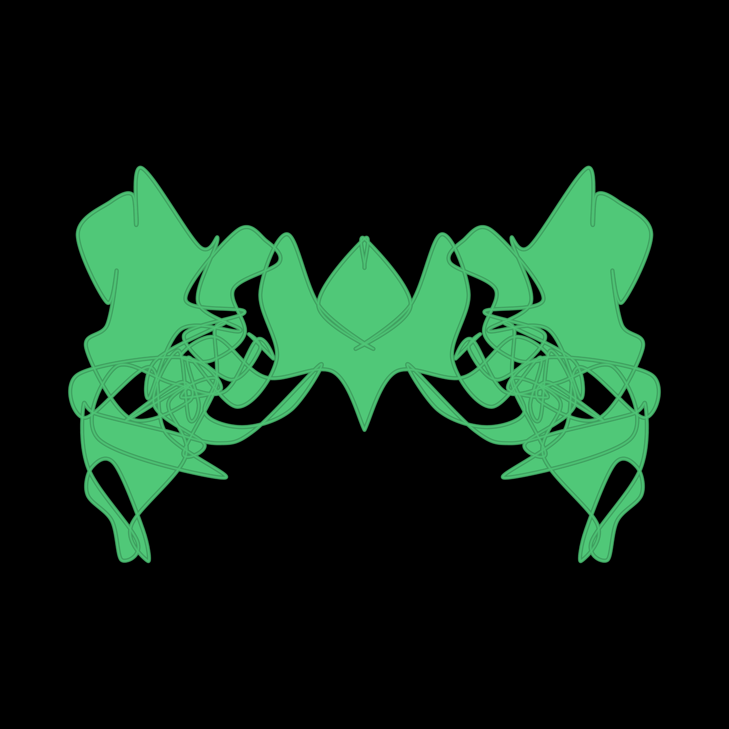 Art Blocks - Art Blocks v2 - Cryptoblots #1224 - NFT # 3001224