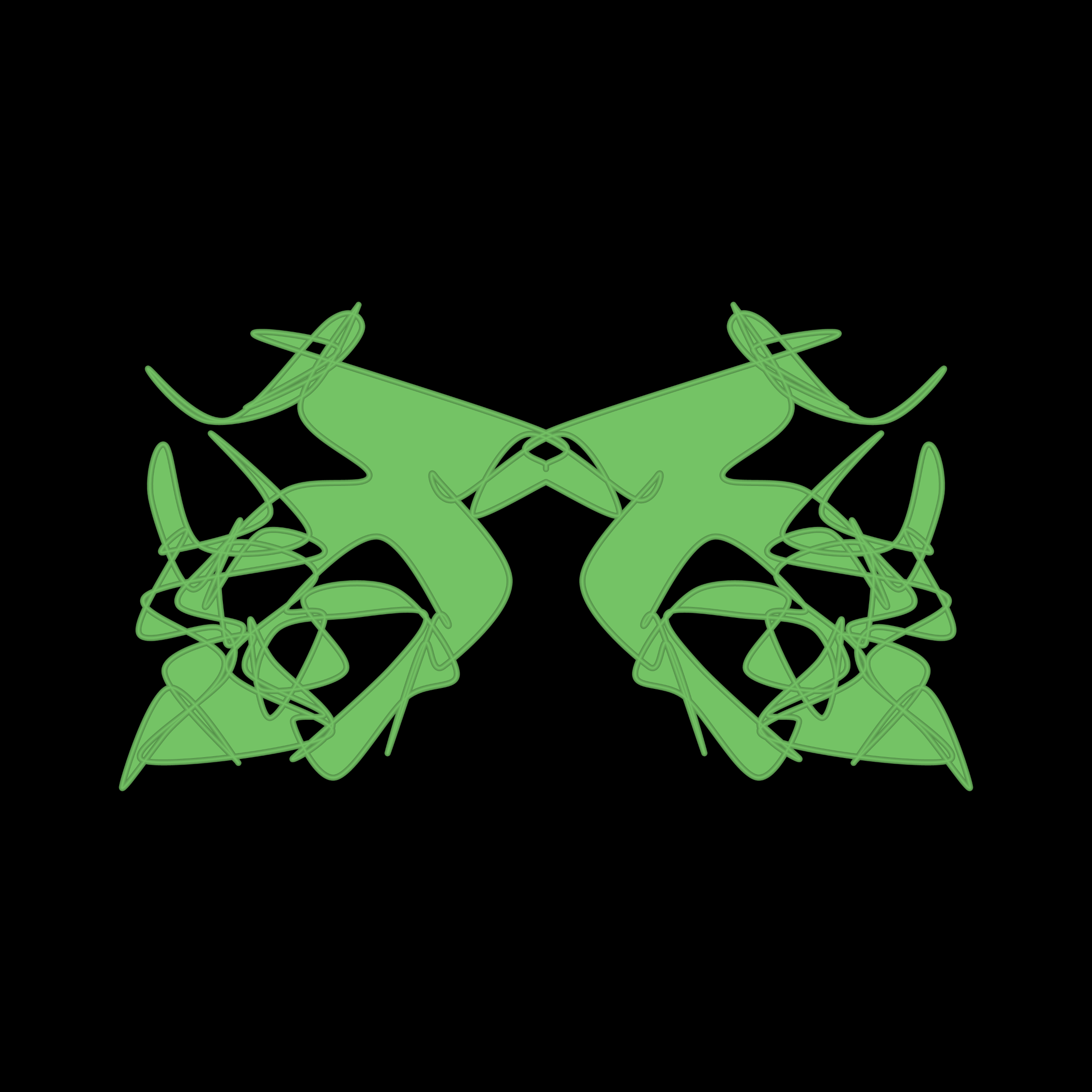 Art Blocks - Art Blocks v2 - Cryptoblots #1245 - NFT # 3001245