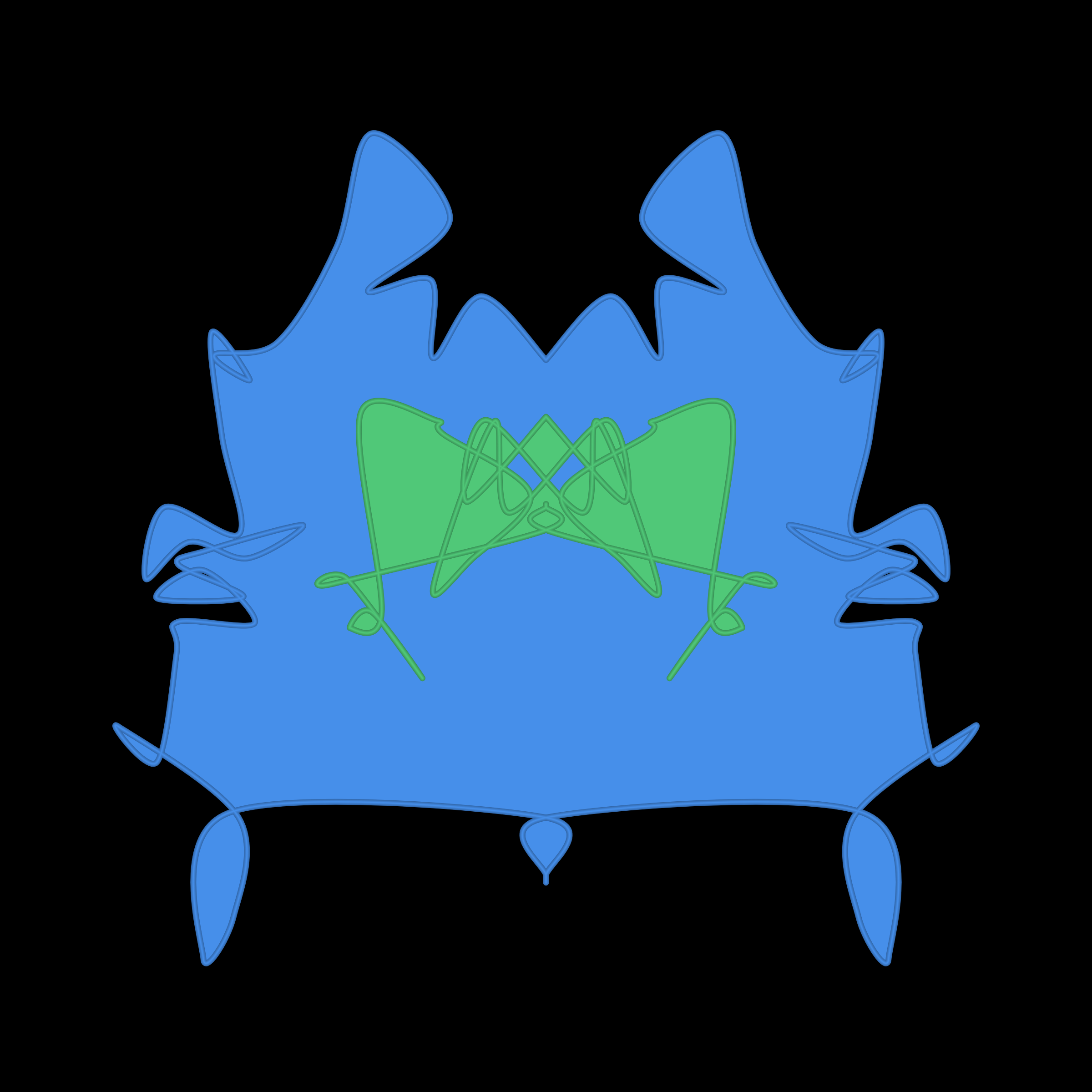 Art Blocks - Art Blocks v2 - Cryptoblots #1258 - NFT # 3001258