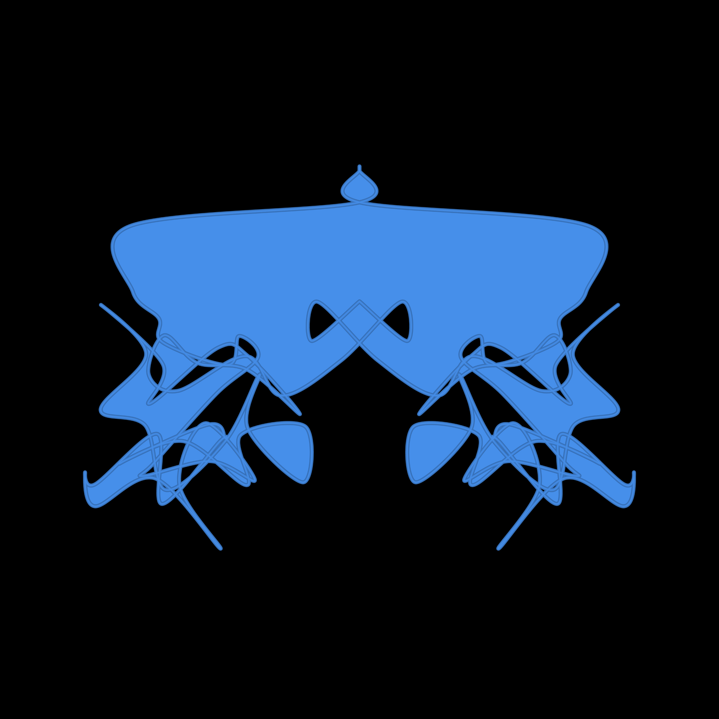 Art Blocks - Art Blocks v2 - Cryptoblots #1286 - NFT # 3001286