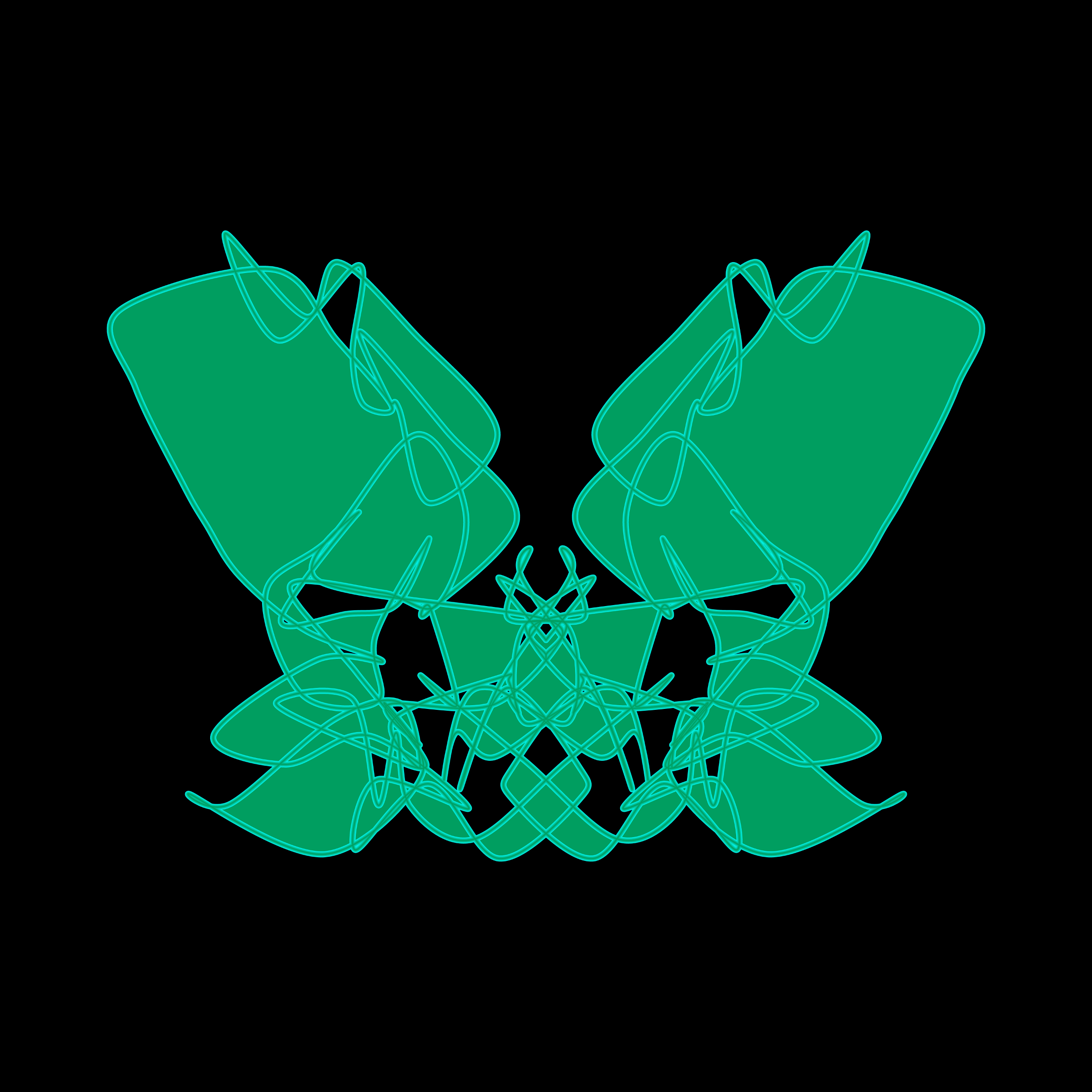 Art Blocks - Art Blocks v2 - Cryptoblots #1291 - NFT # 3001291