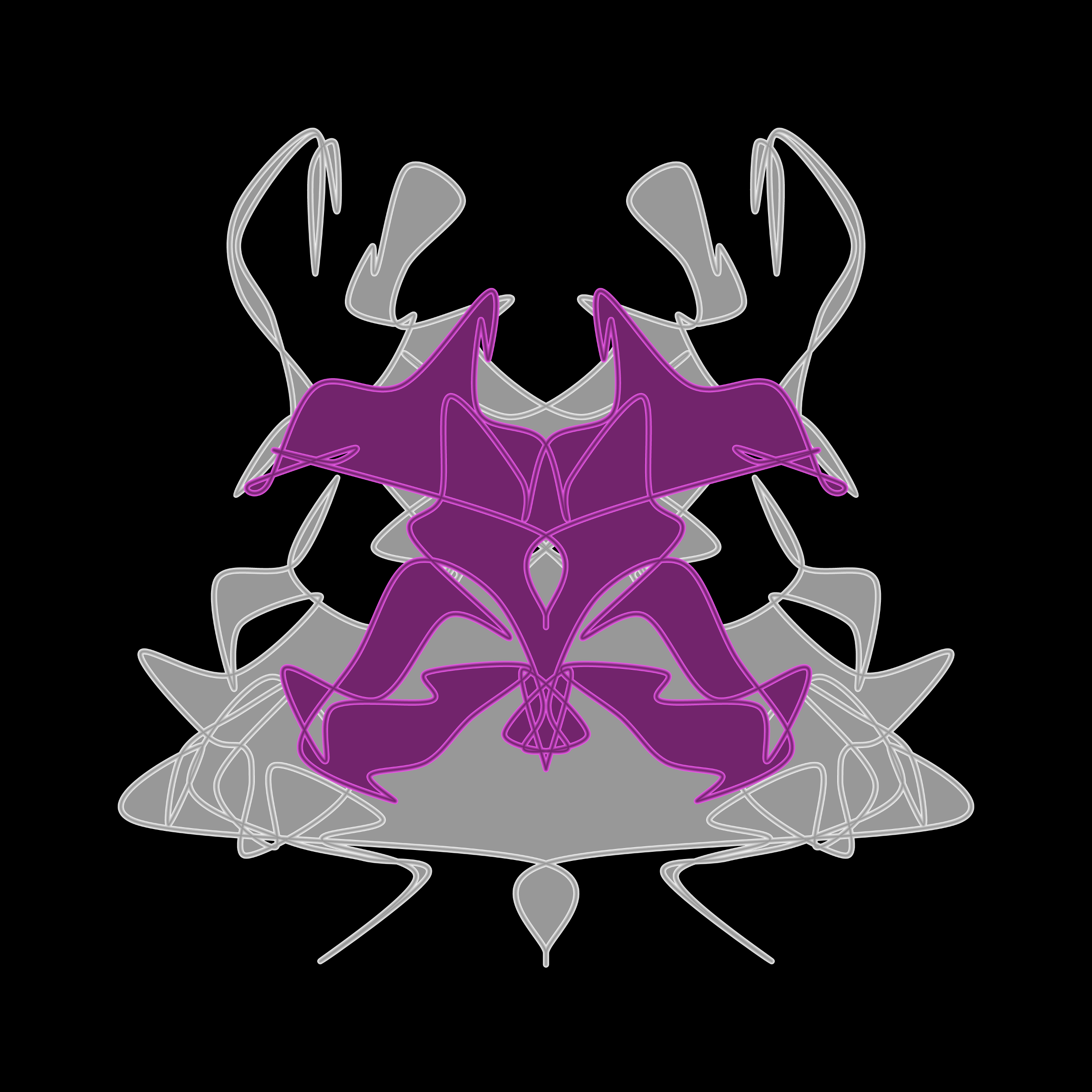 Art Blocks - Art Blocks v2 - Cryptoblots #1296 - NFT # 3001296