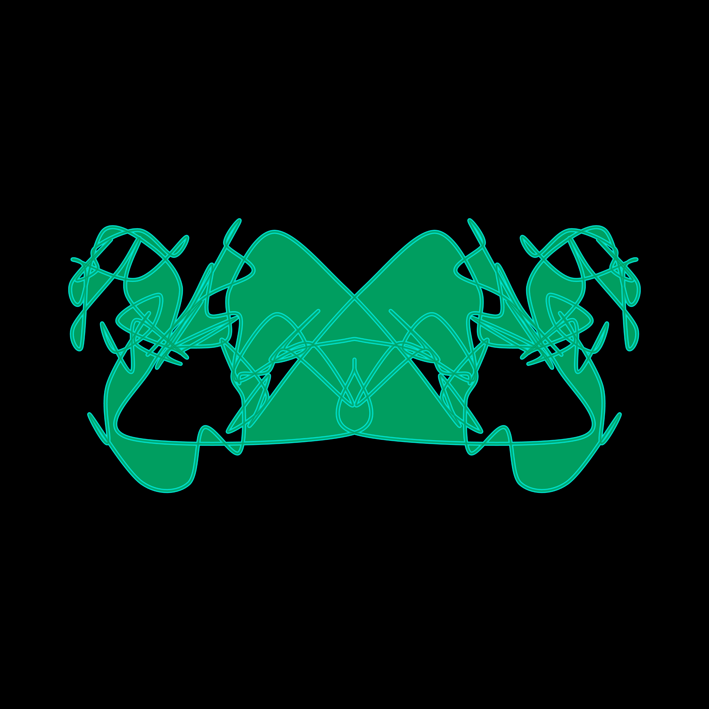 Art Blocks - Art Blocks v2 - Cryptoblots #1300 - NFT # 3001300