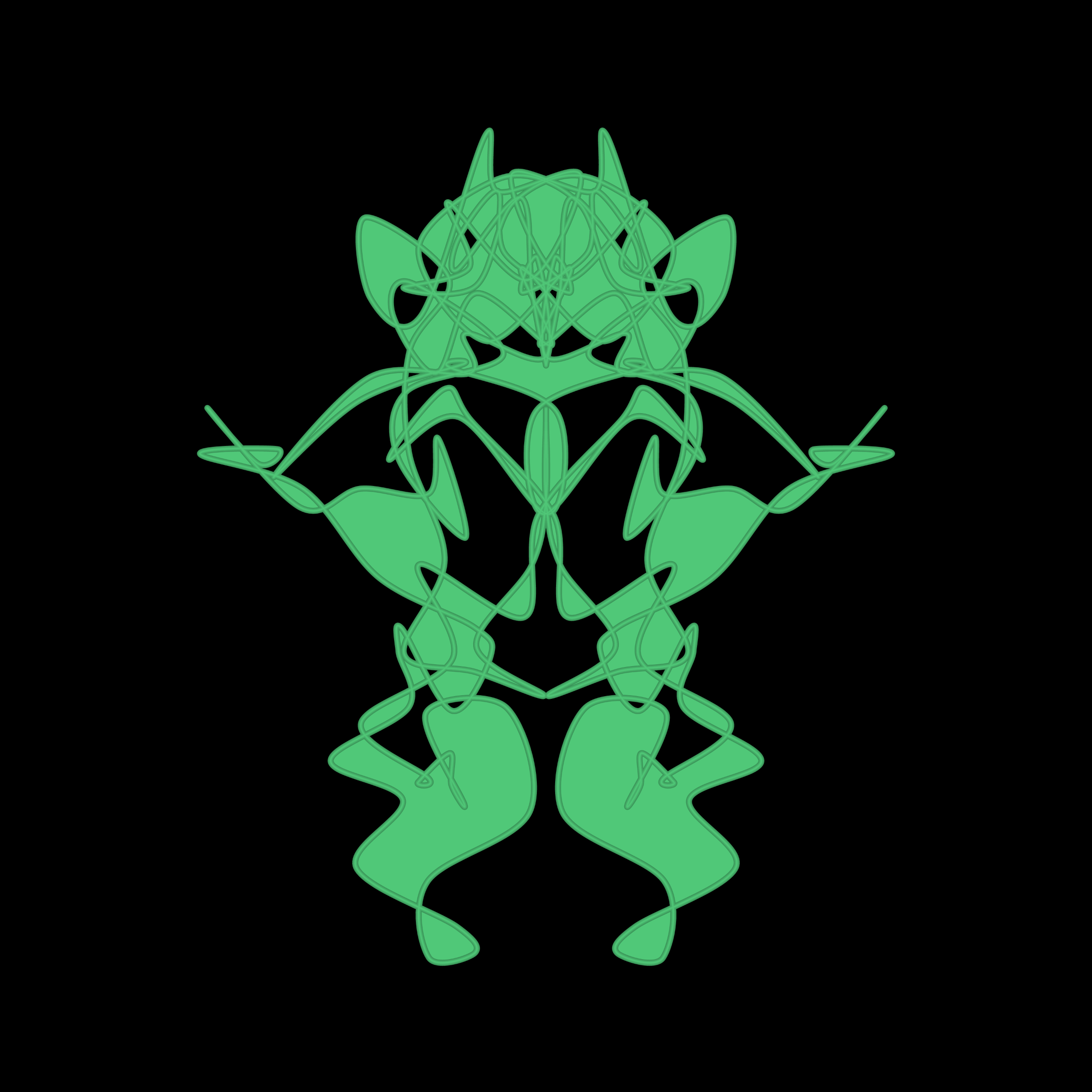 Art Blocks - Art Blocks v2 - Cryptoblots #1302 - NFT # 3001302