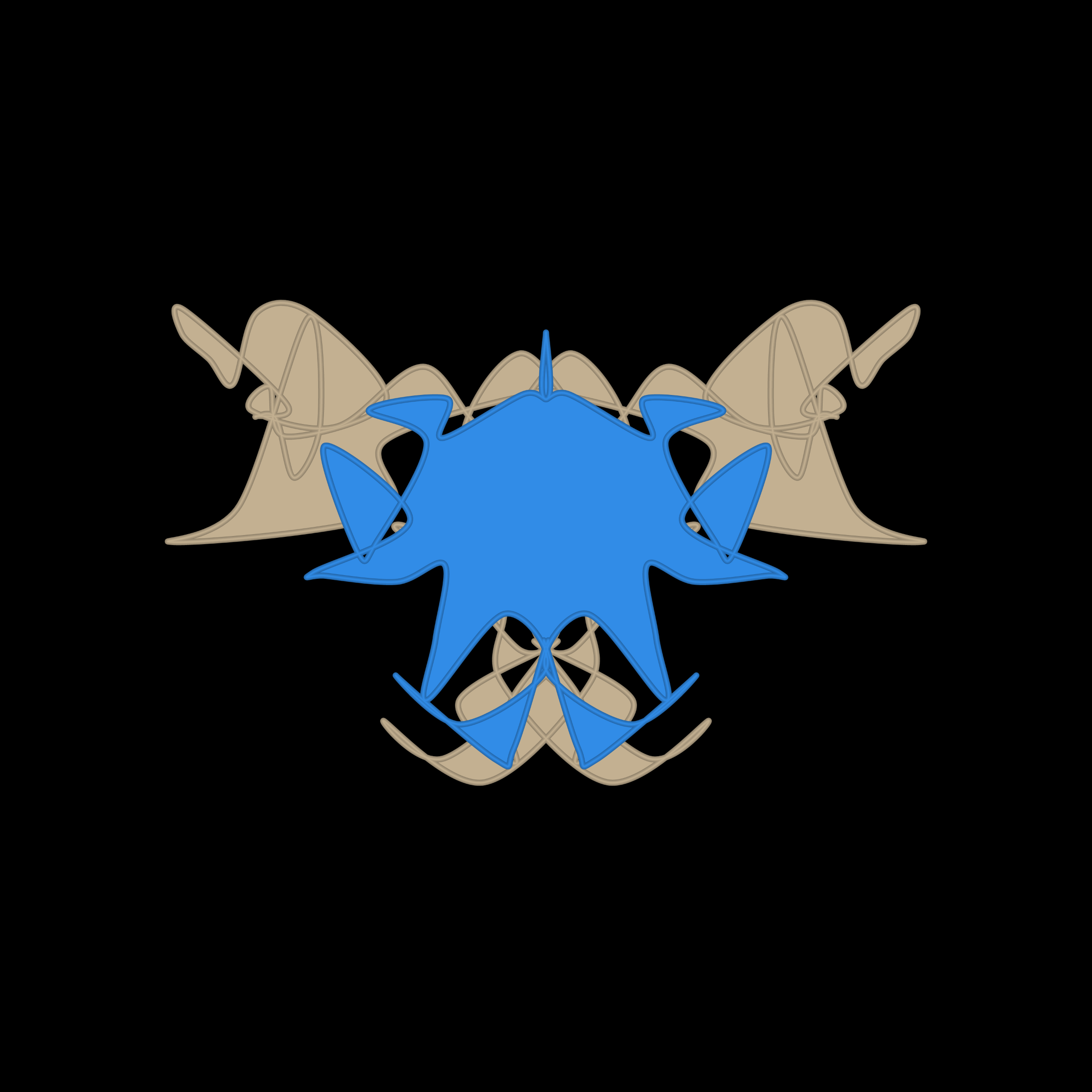 Art Blocks - Art Blocks v2 - Cryptoblots #1332 - NFT # 3001332