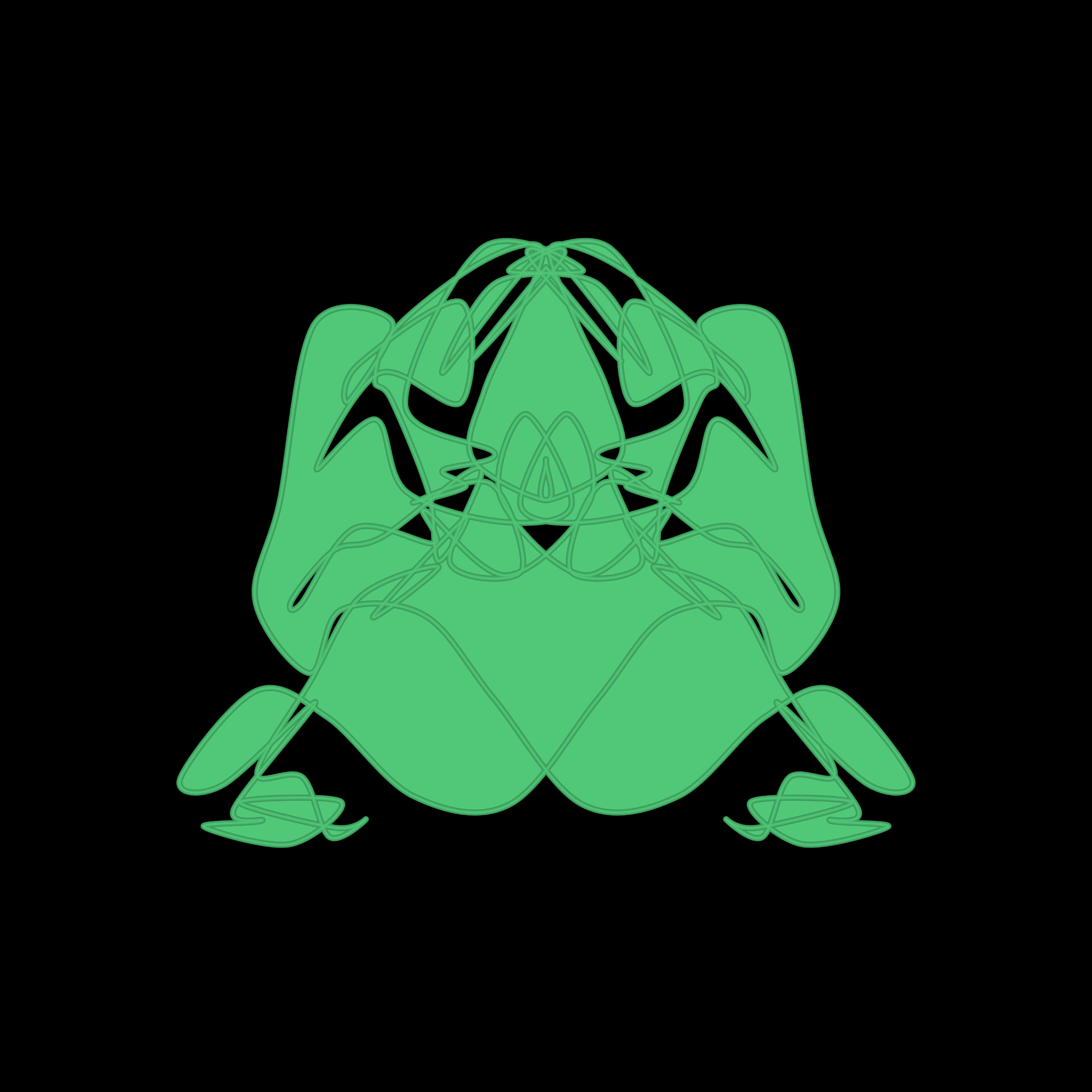 Art Blocks - Art Blocks v2 - Cryptoblots #1437 - NFT # 3001437