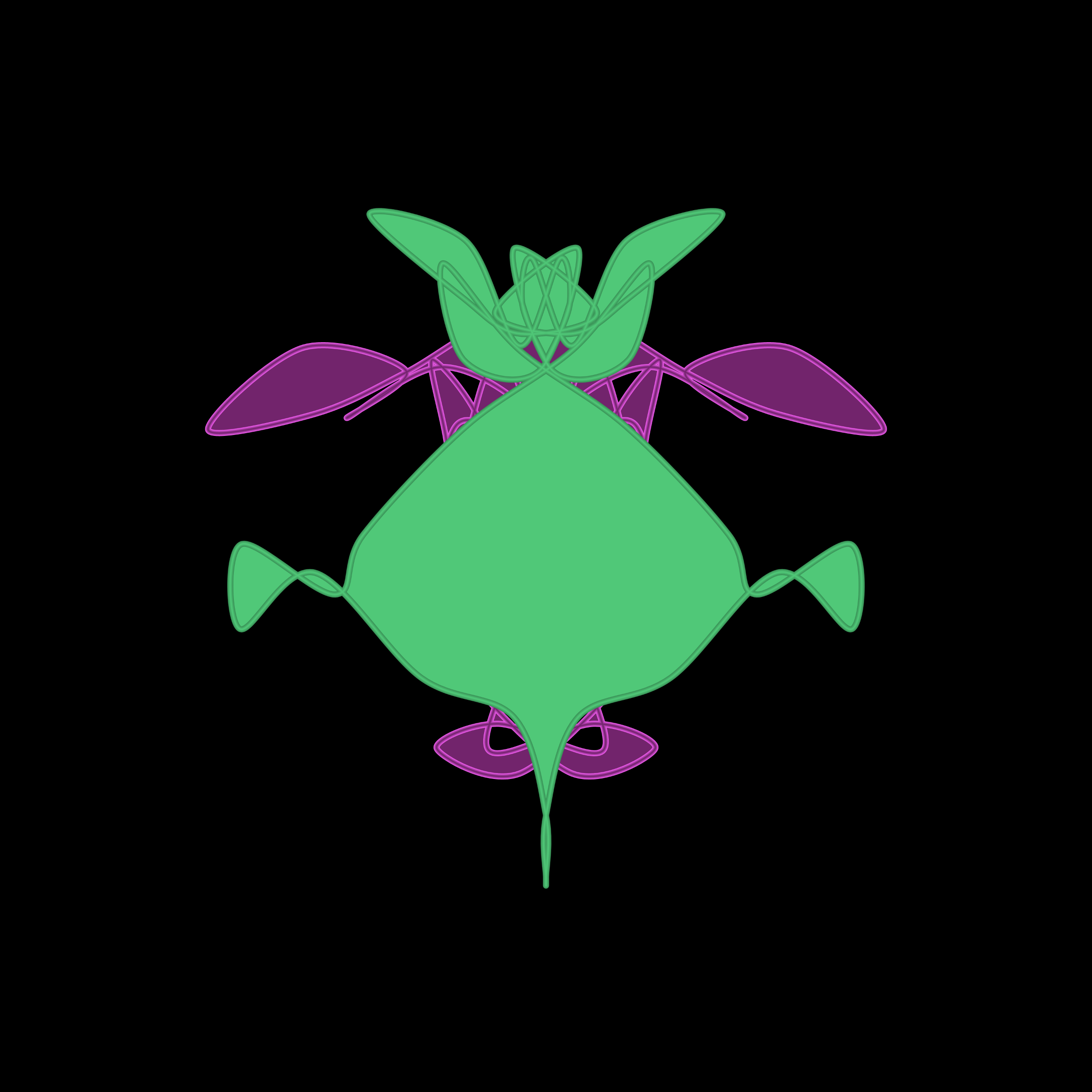 Art Blocks - Art Blocks v2 - Cryptoblots #1457 - NFT # 3001457