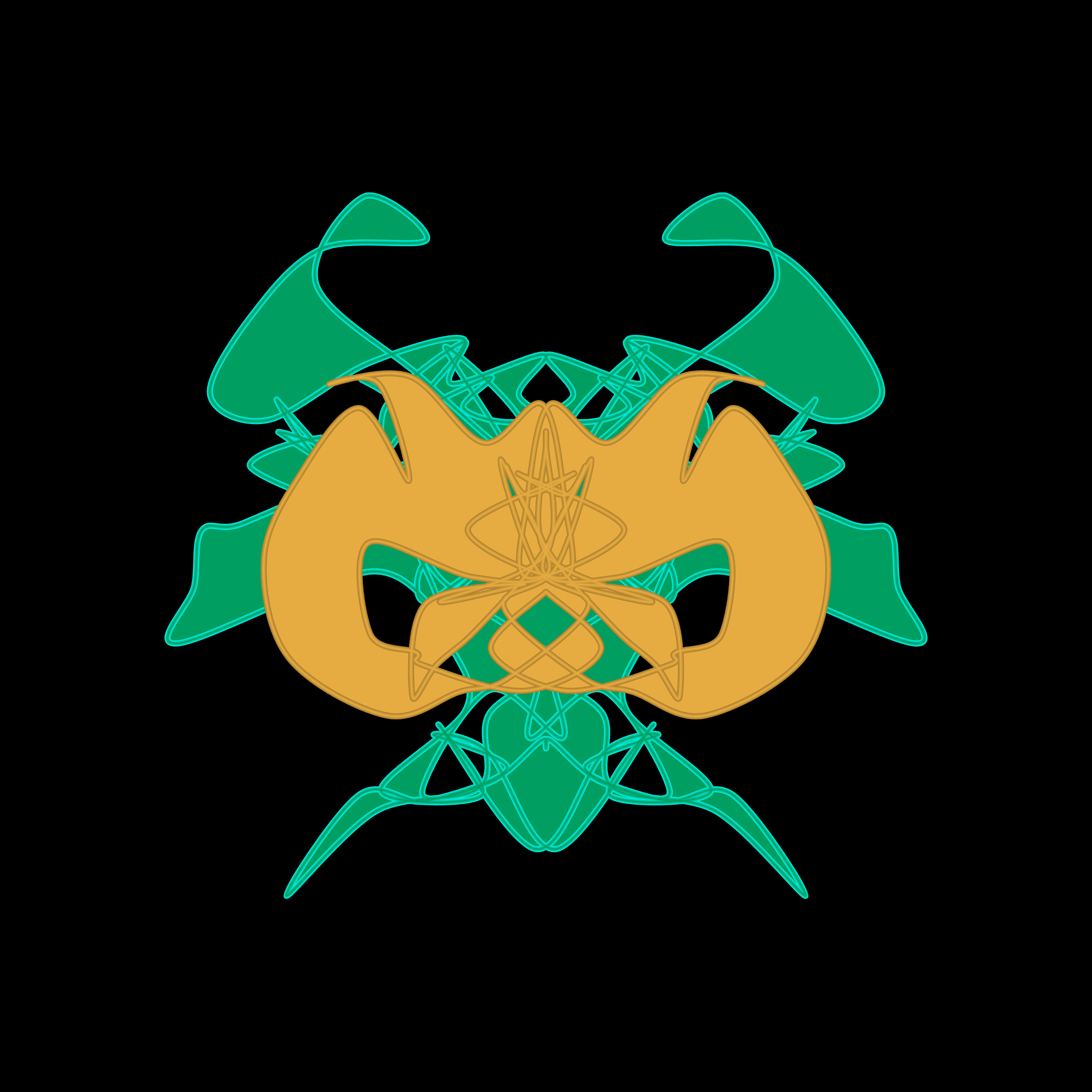 Art Blocks - Art Blocks v2 - Cryptoblots #1458 - NFT # 3001458