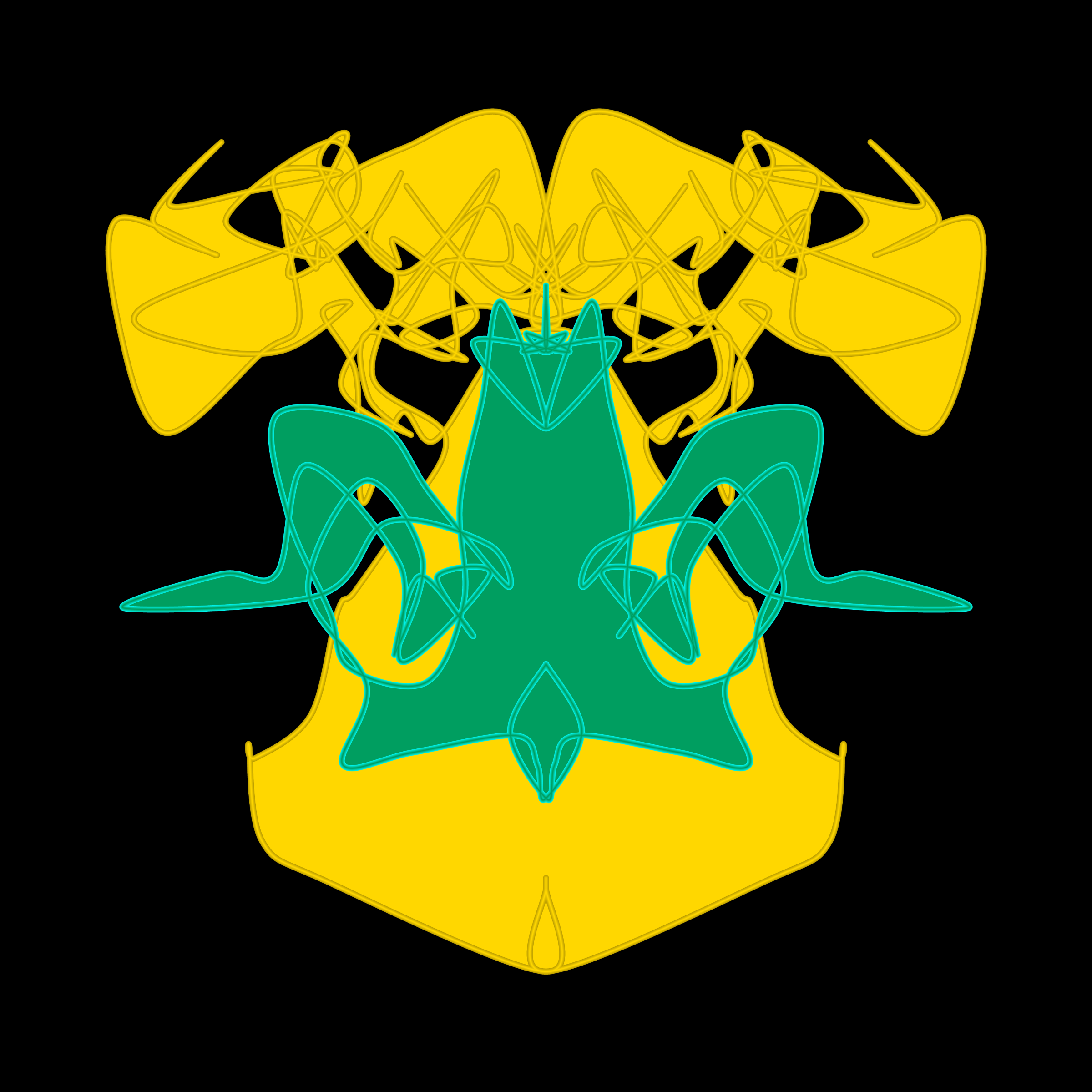 Art Blocks - Art Blocks v2 - Cryptoblots #1460 - NFT # 3001460