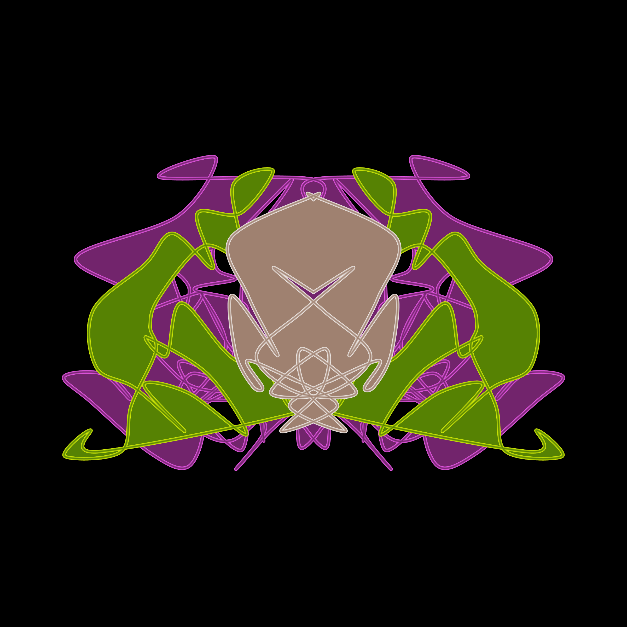 Art Blocks - Art Blocks v2 - Cryptoblots #1465 - NFT # 3001465