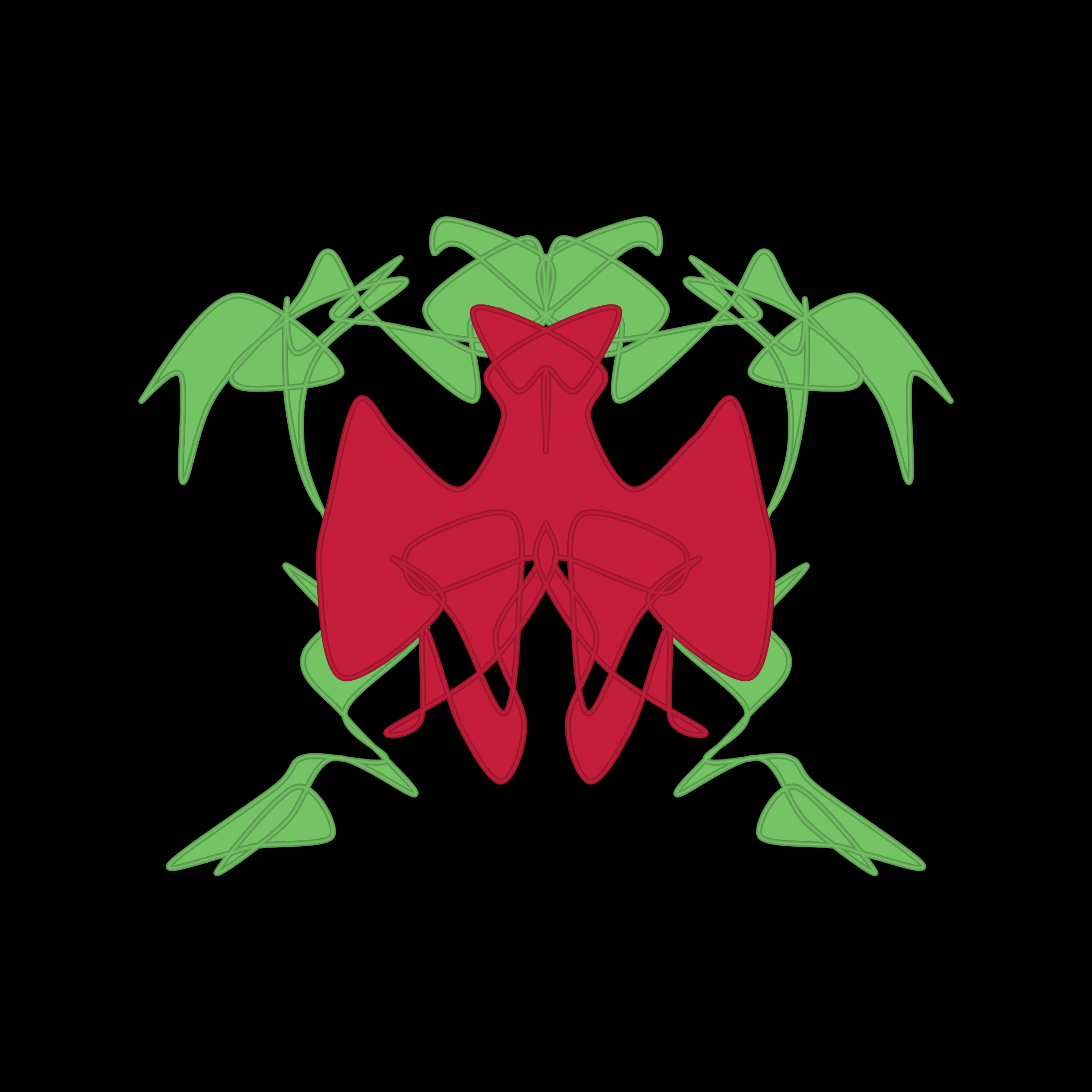 Art Blocks - Art Blocks v2 - Cryptoblots #1521 - NFT # 3001521