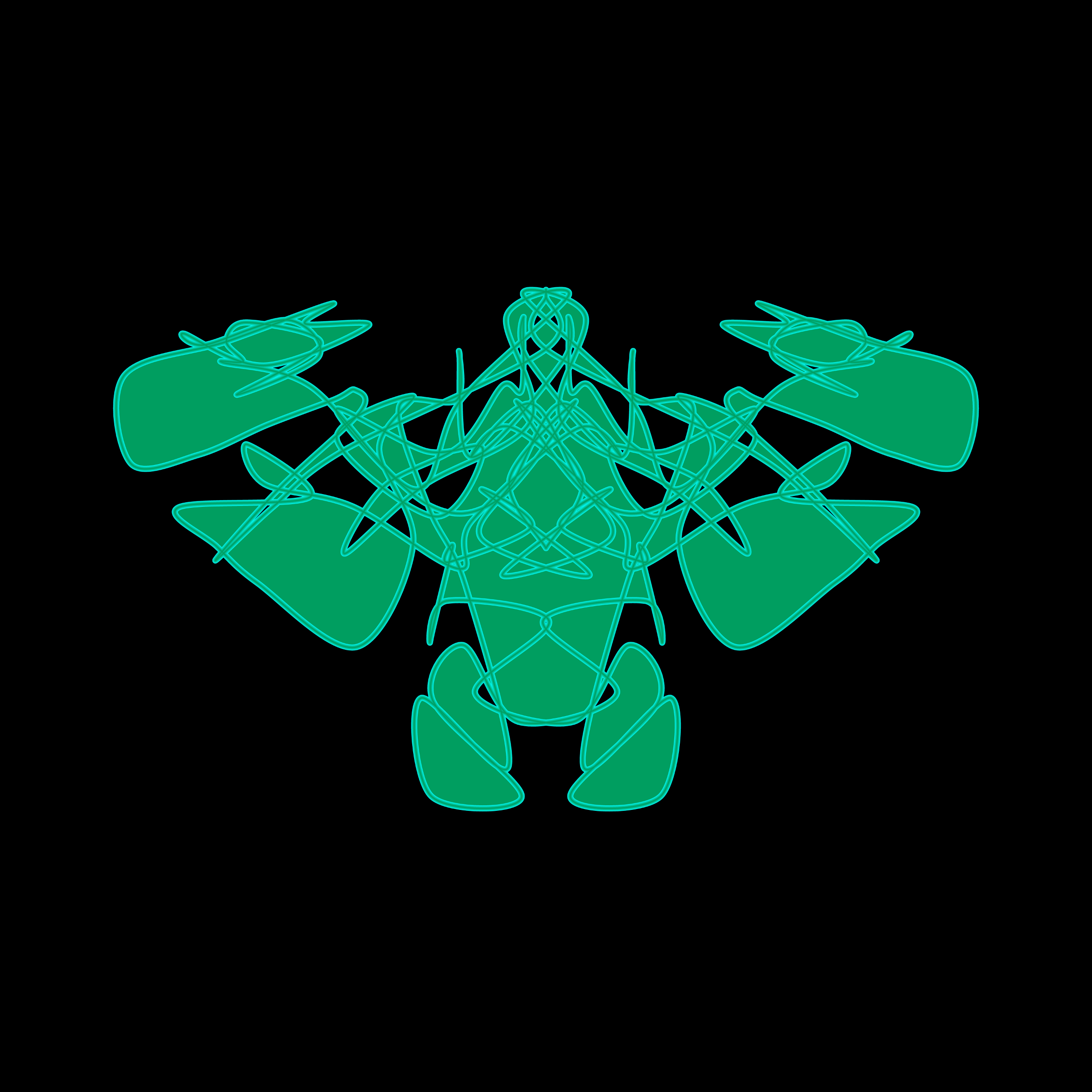 Art Blocks - Art Blocks v2 - Cryptoblots #1532 - NFT # 3001532