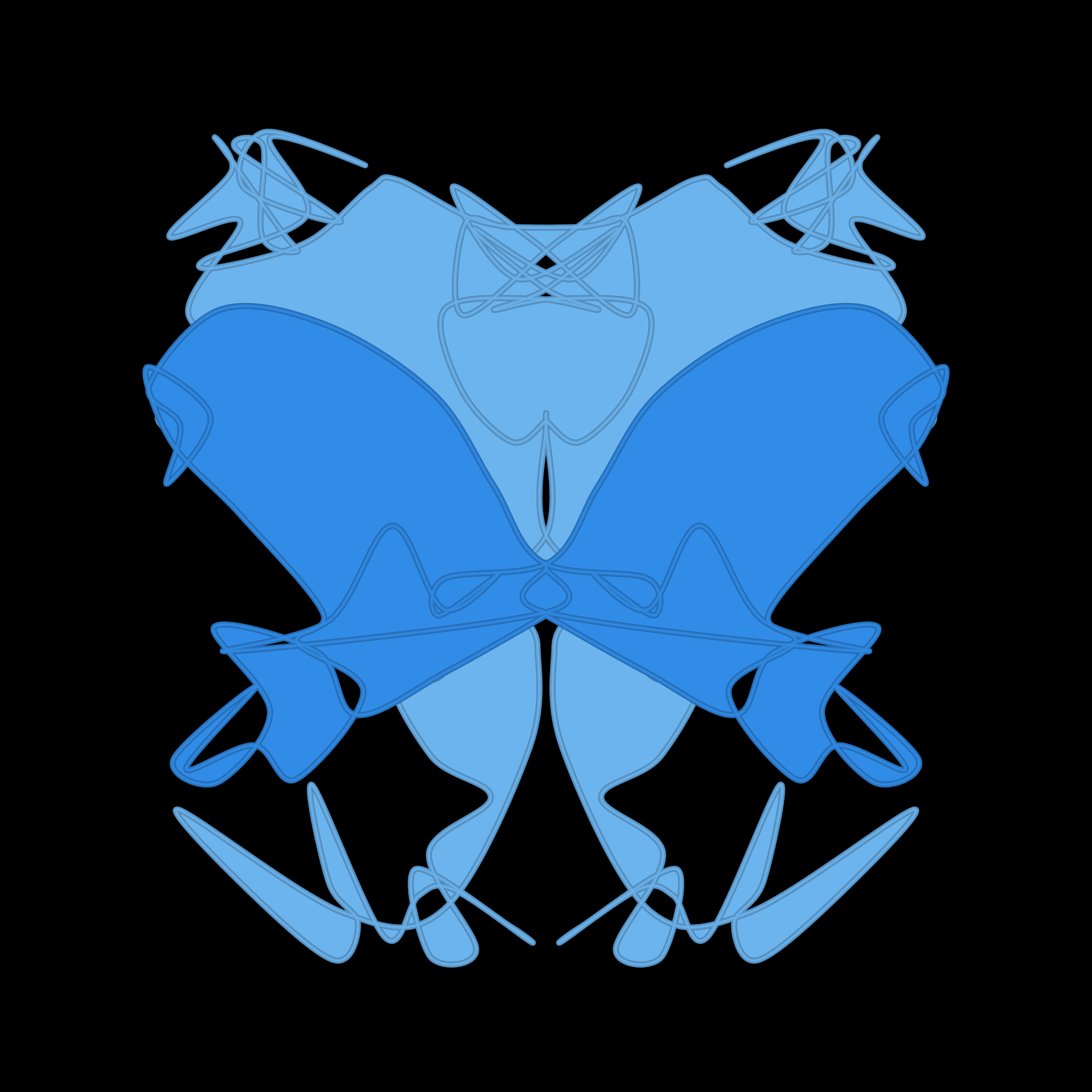 Art Blocks - Art Blocks v2 - Cryptoblots #1554 - NFT # 3001554