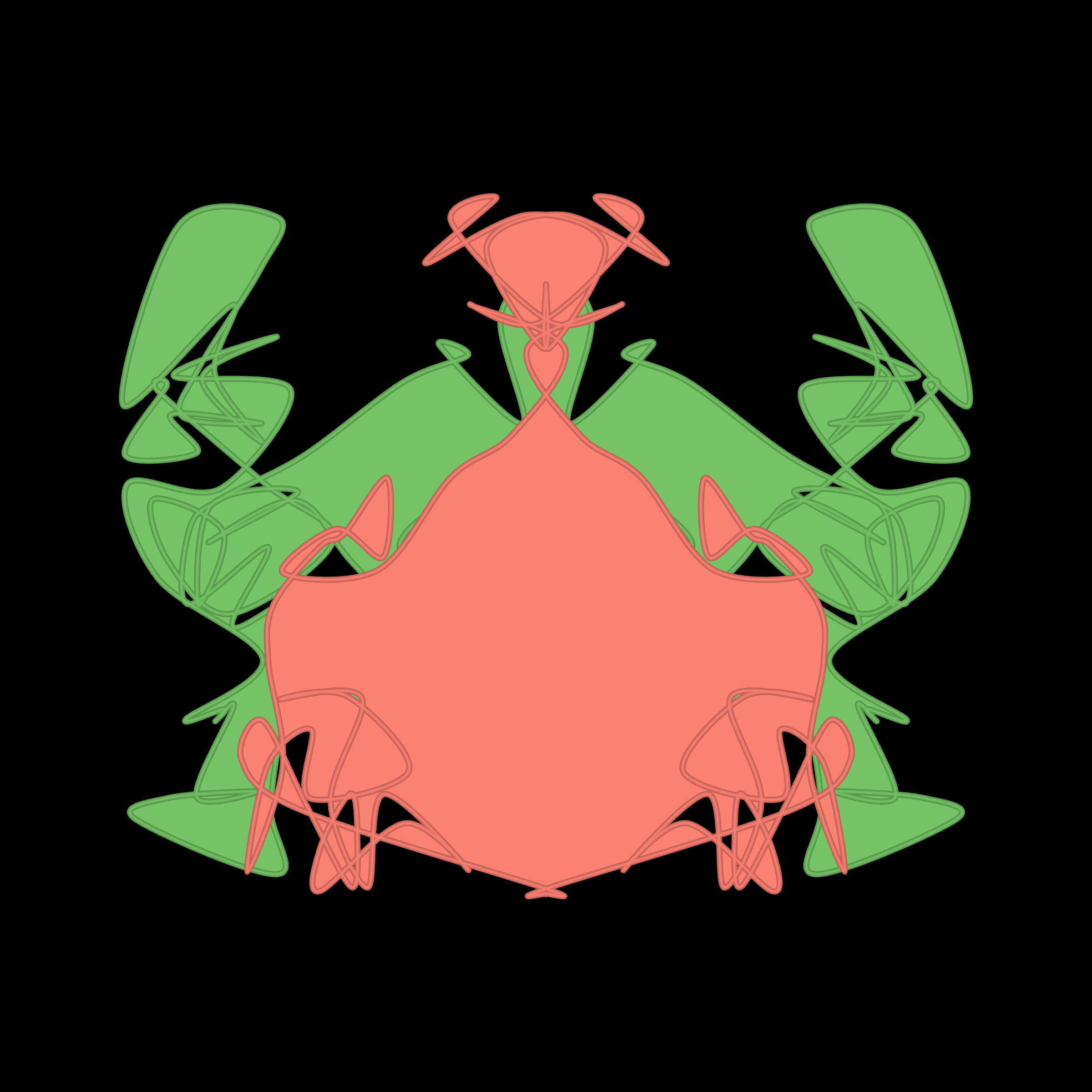 Art Blocks - Art Blocks v2 - Cryptoblots #1634 - NFT # 3001634