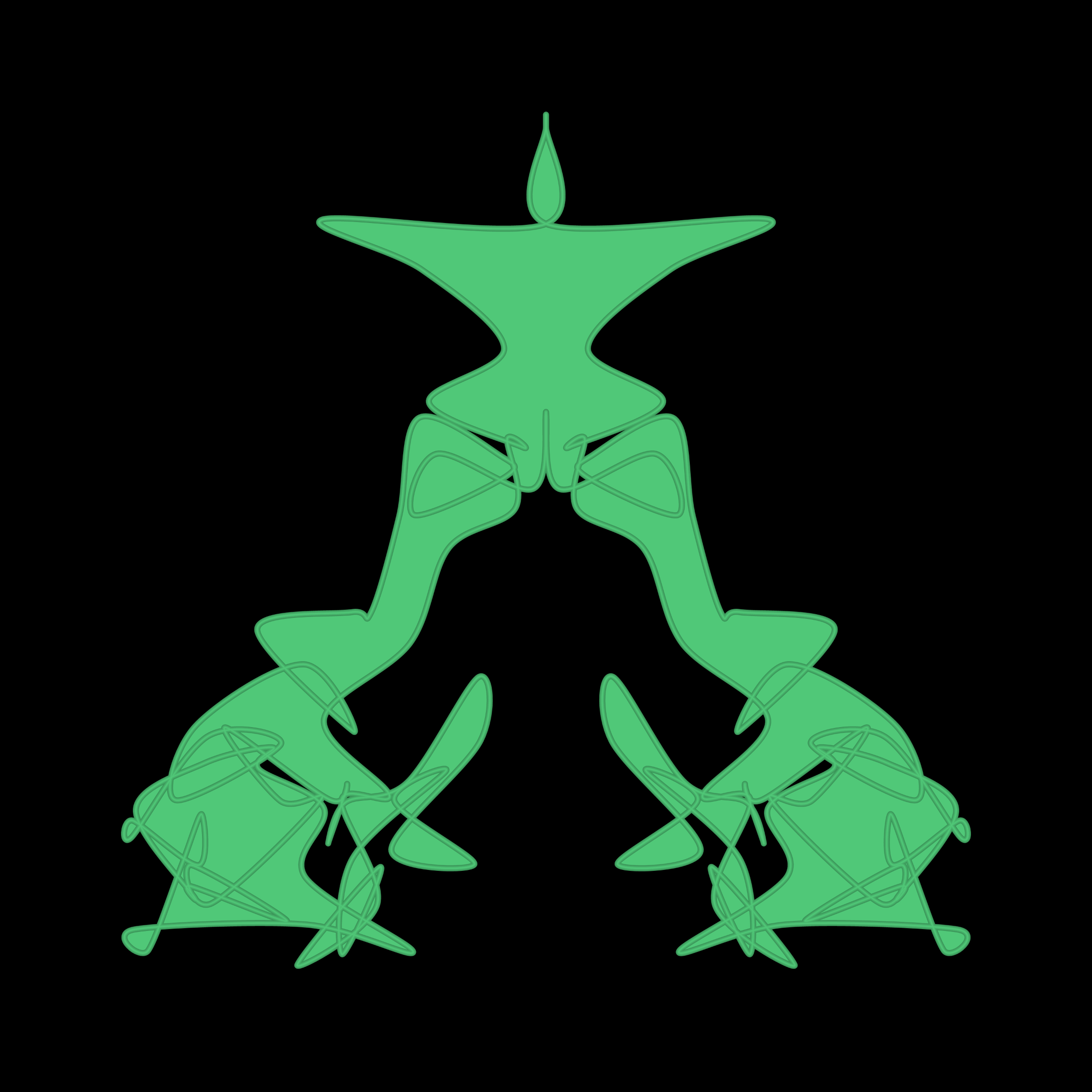 Art Blocks - Art Blocks v2 - Cryptoblots #1640 - NFT # 3001640