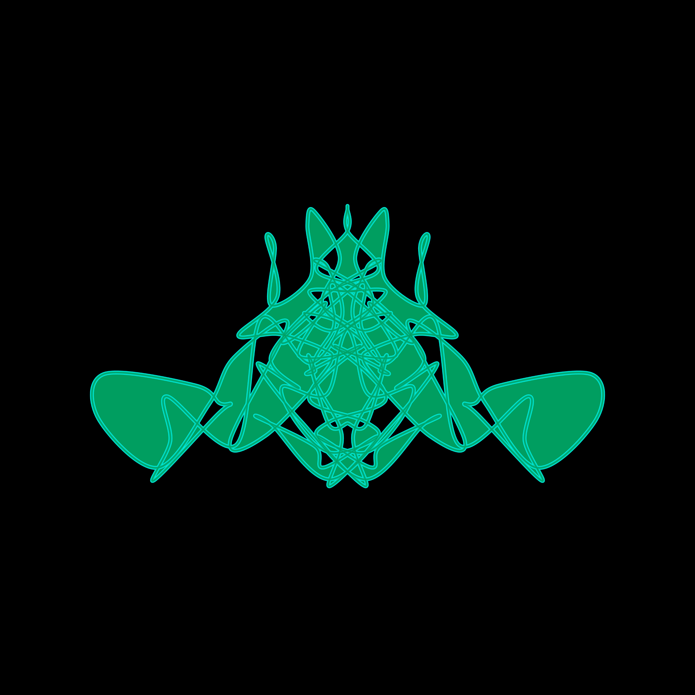 Art Blocks - Art Blocks v2 - Cryptoblots #1643 - NFT # 3001643