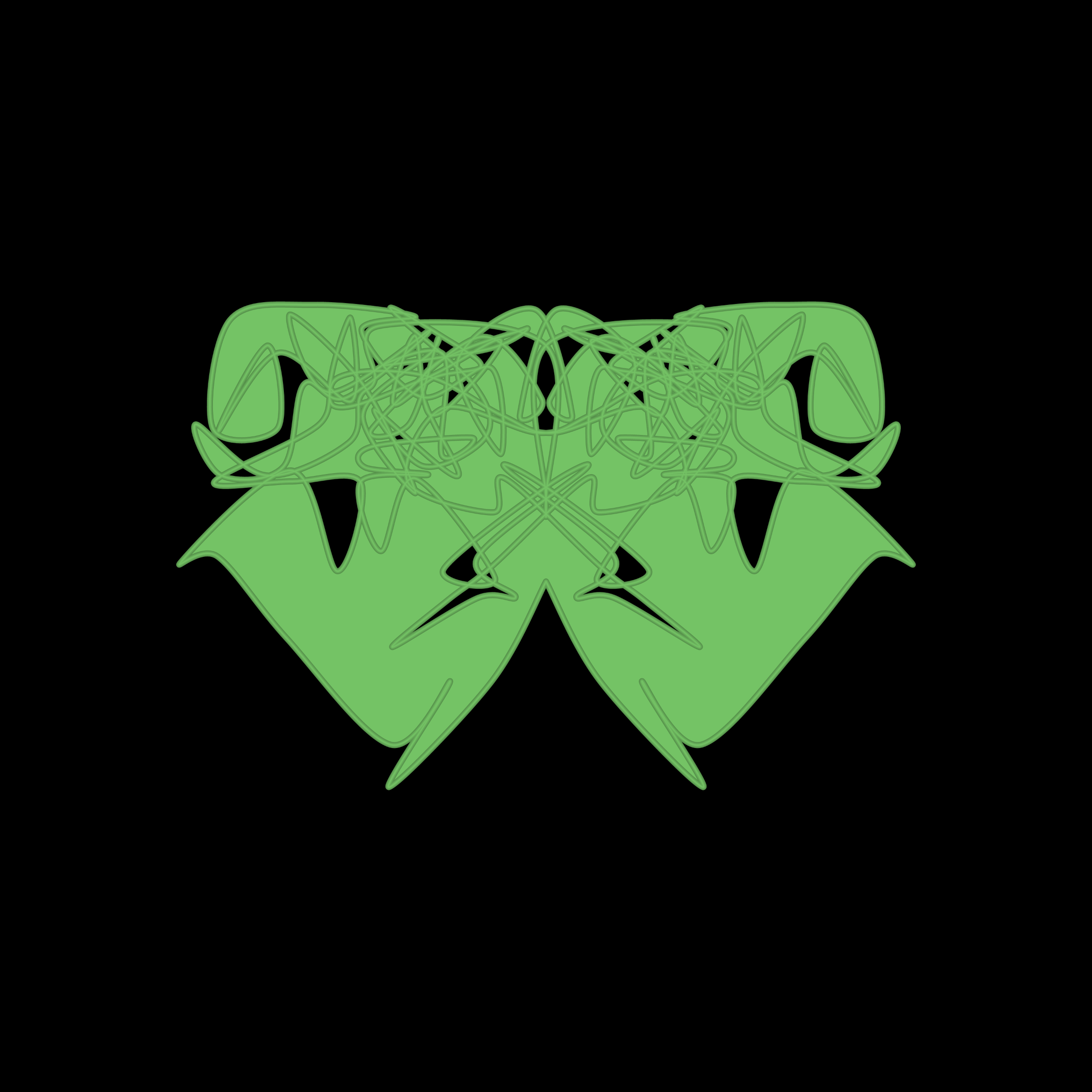 Art Blocks - Art Blocks v2 - Cryptoblots #1653 - NFT # 3001653