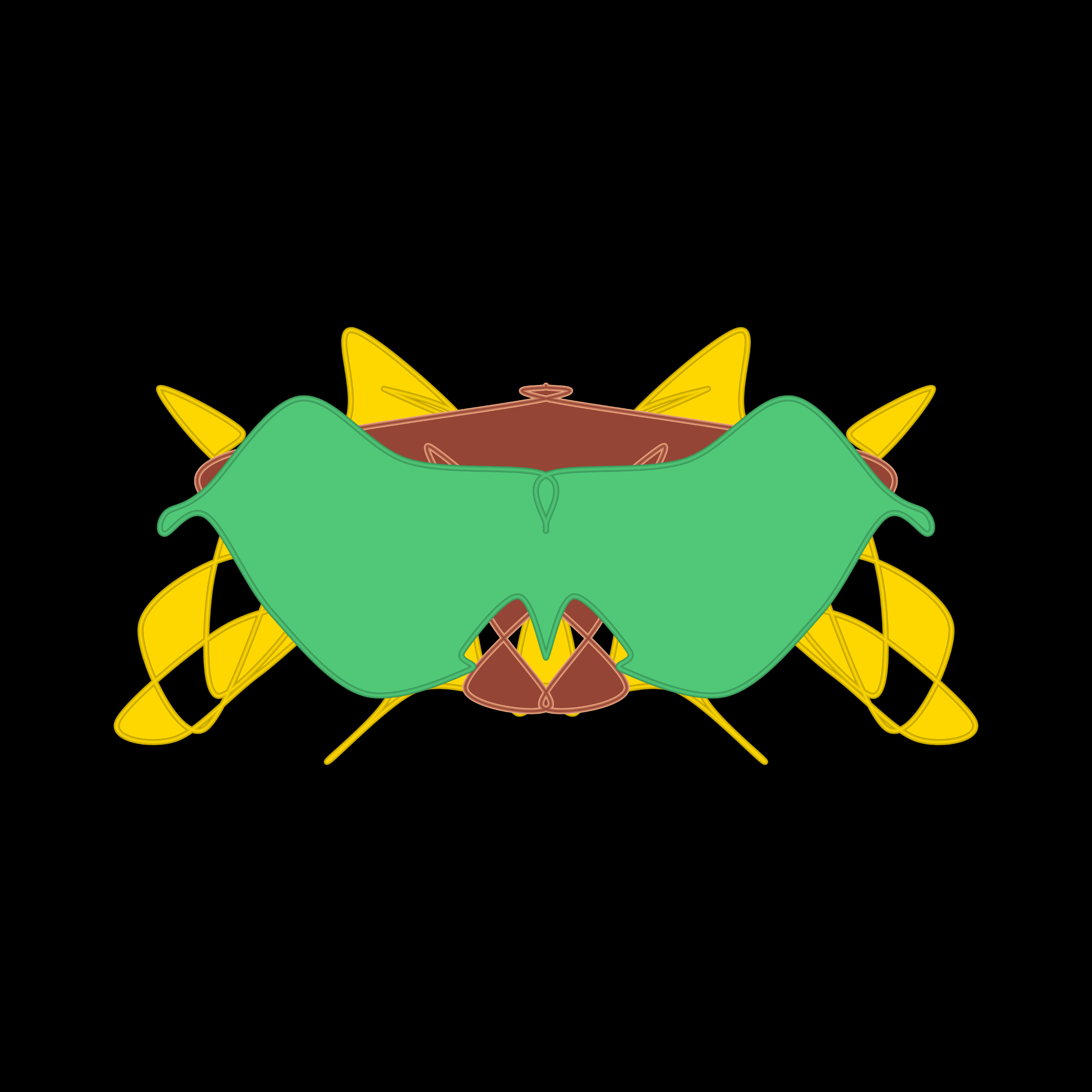 Art Blocks - Art Blocks v2 - Cryptoblots #1671 - NFT # 3001671