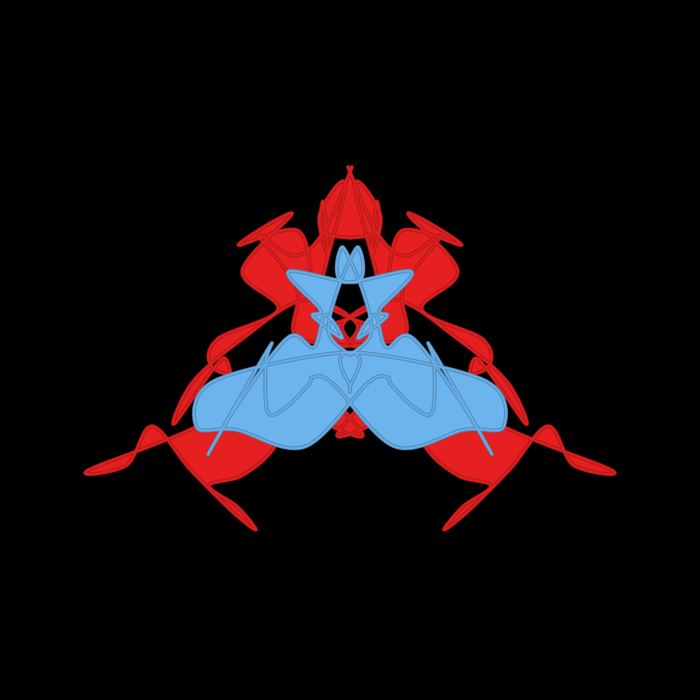 Art Blocks - Art Blocks v2 - Cryptoblots #1686 - NFT # 3001686