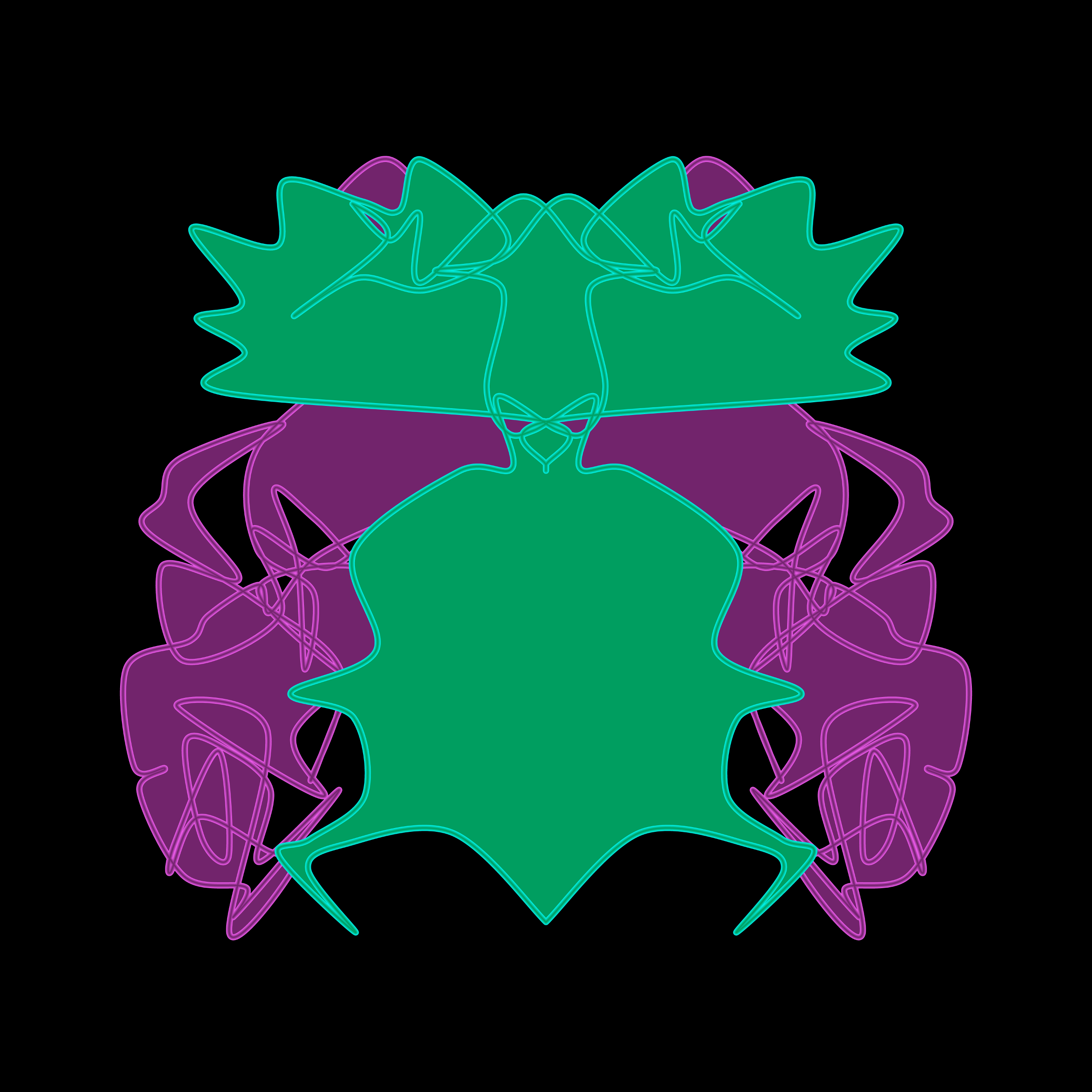 Art Blocks - Art Blocks v2 - Cryptoblots #1695 - NFT # 3001695