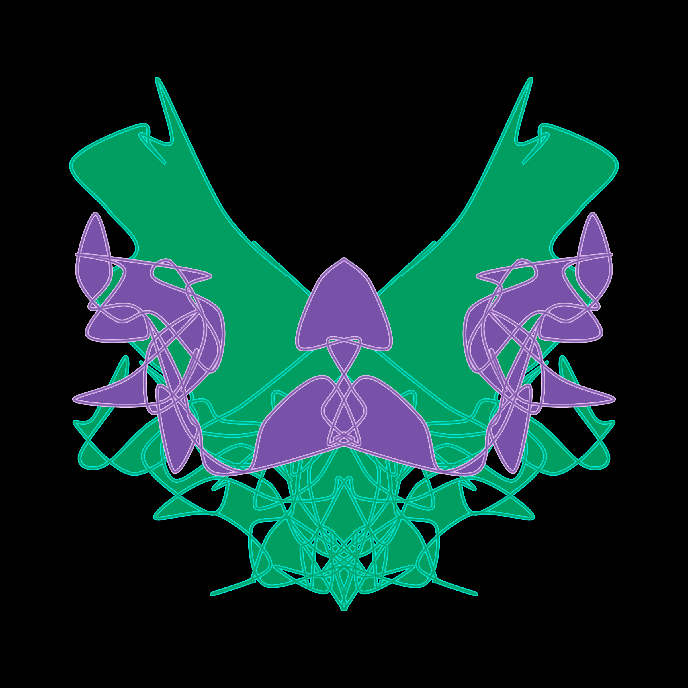 Art Blocks - Art Blocks v2 - Cryptoblots #1698 - NFT # 3001698