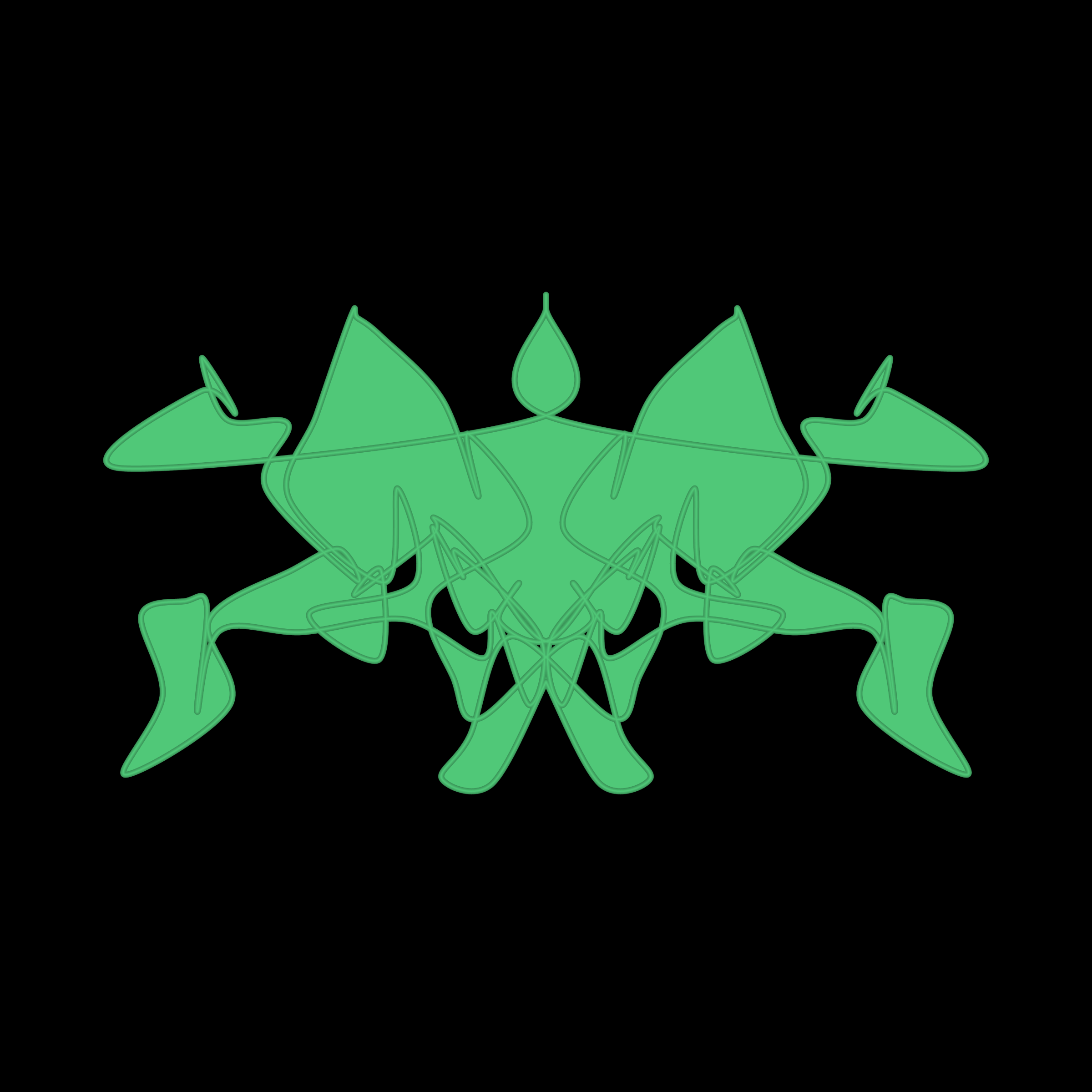 Art Blocks - Art Blocks v2 - Cryptoblots #1727 - NFT # 3001727