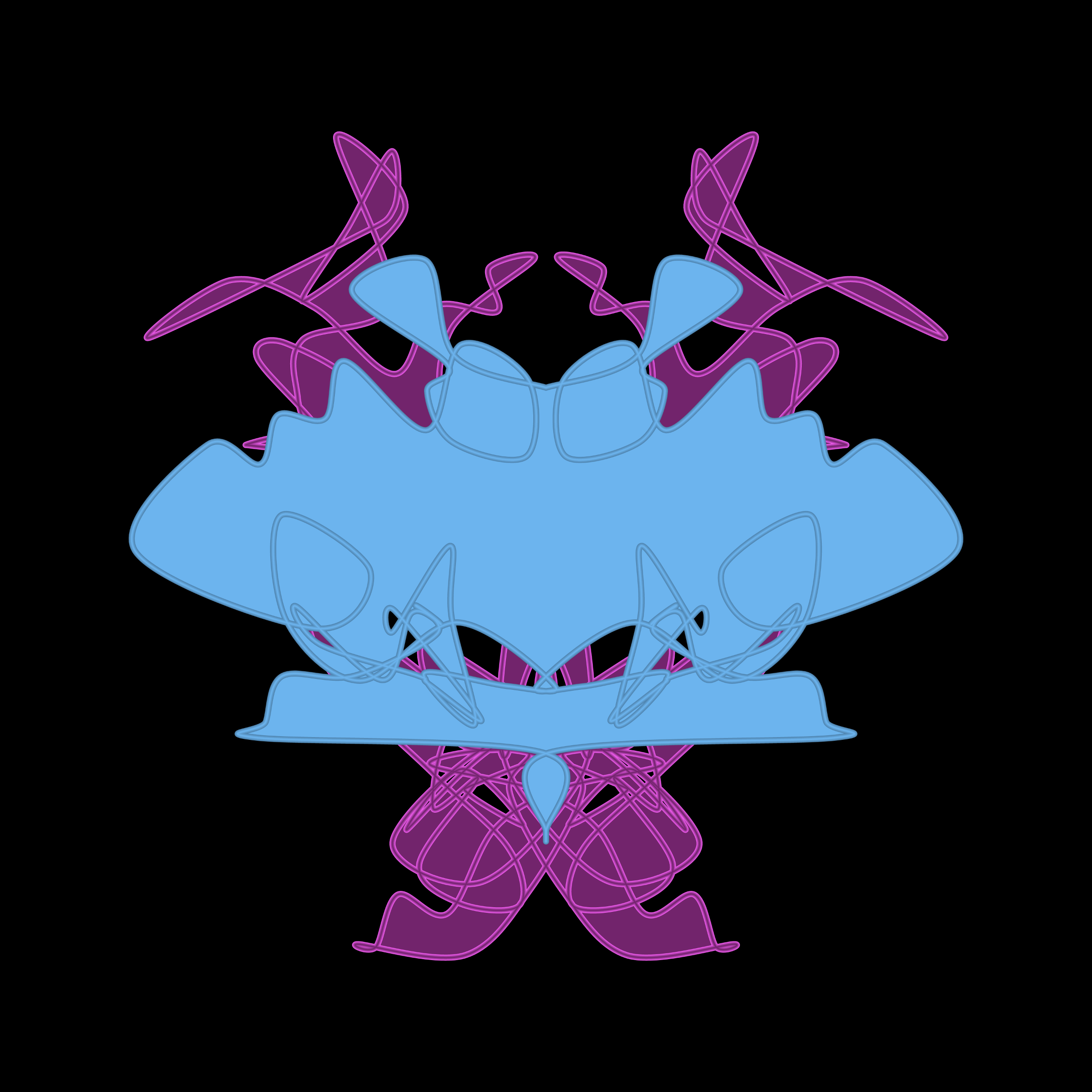 Art Blocks - Art Blocks v2 - Cryptoblots #1735 - NFT # 3001735