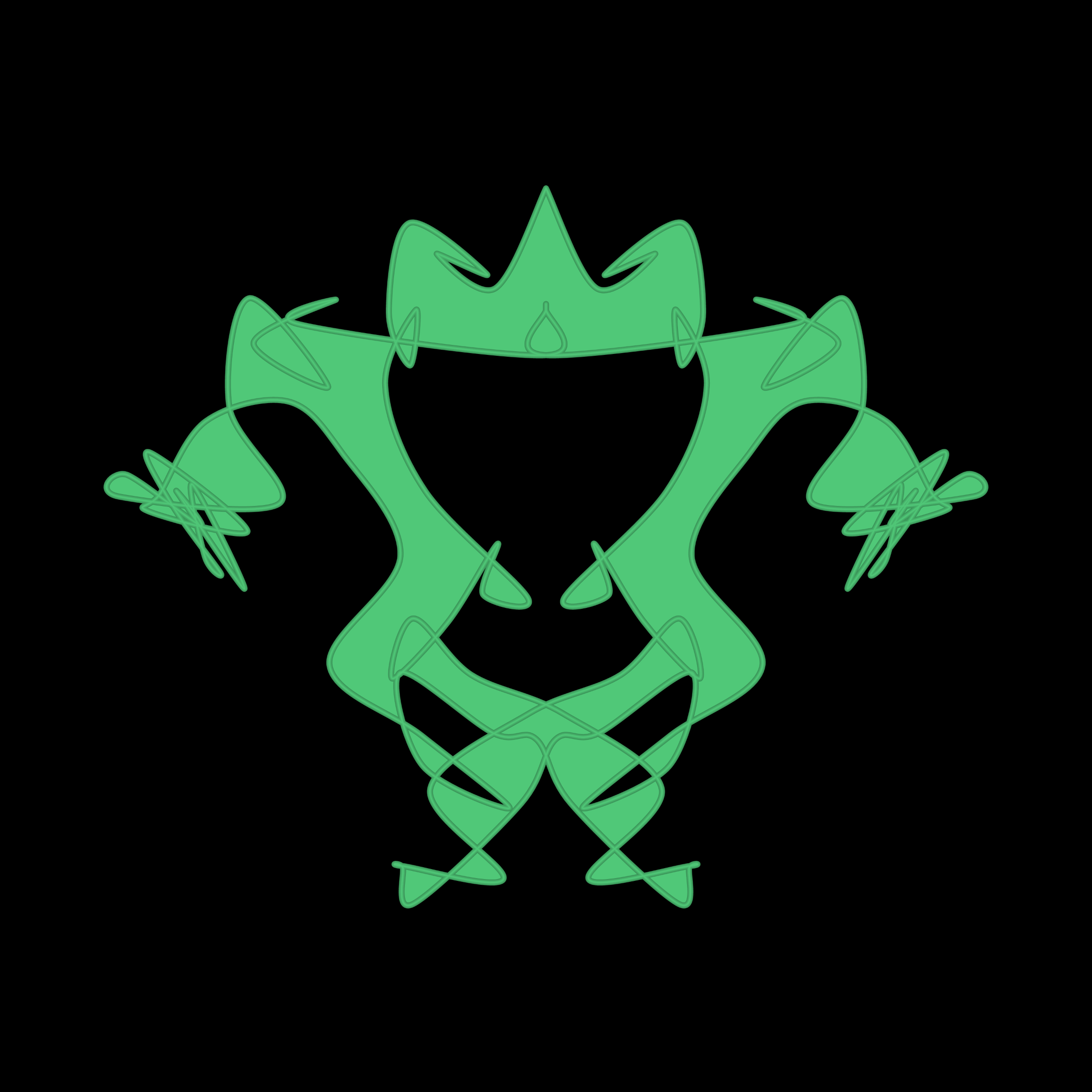 Art Blocks - Art Blocks v2 - Cryptoblots #1752 - NFT # 3001752