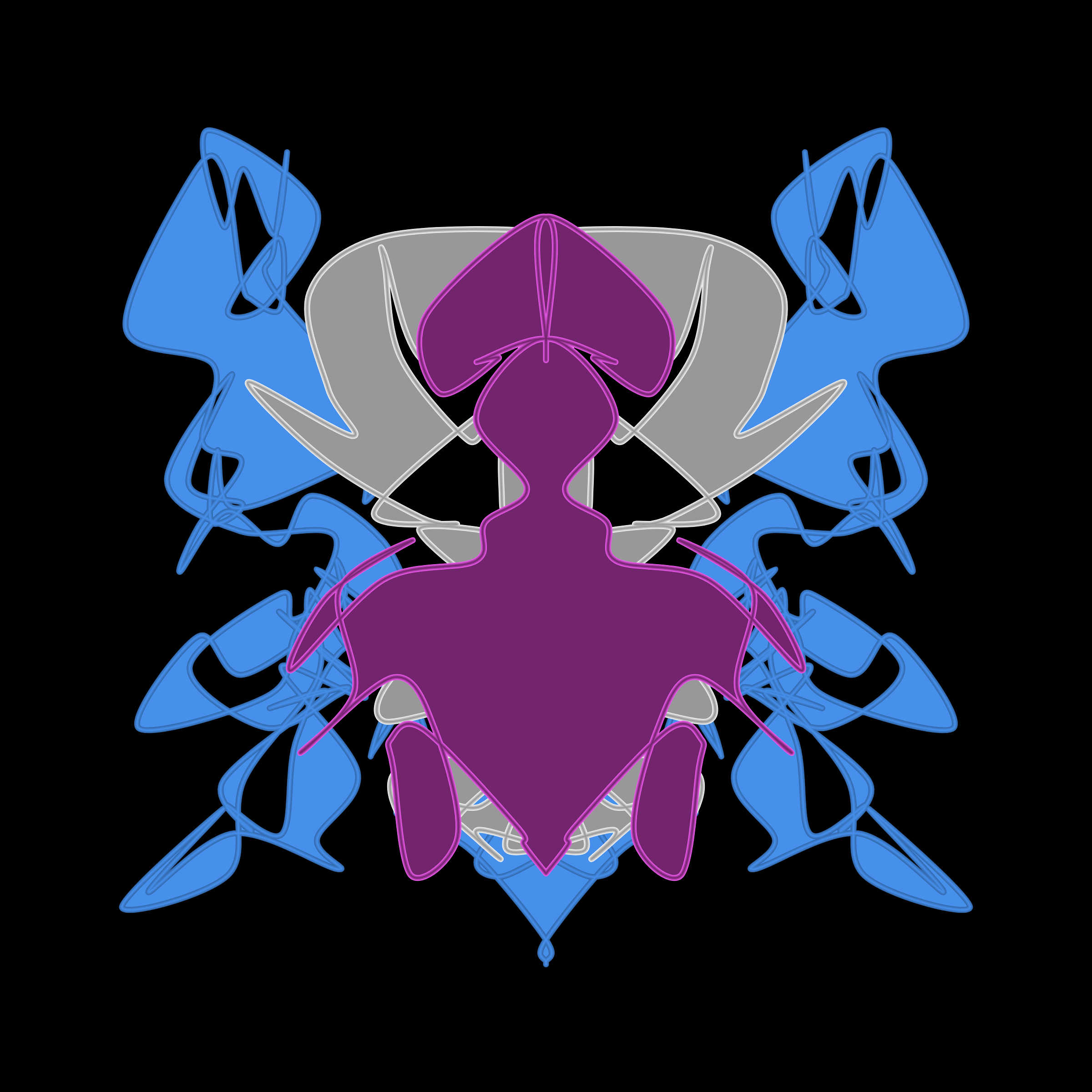 Art Blocks - Art Blocks v2 - Cryptoblots #1789 - NFT # 3001789