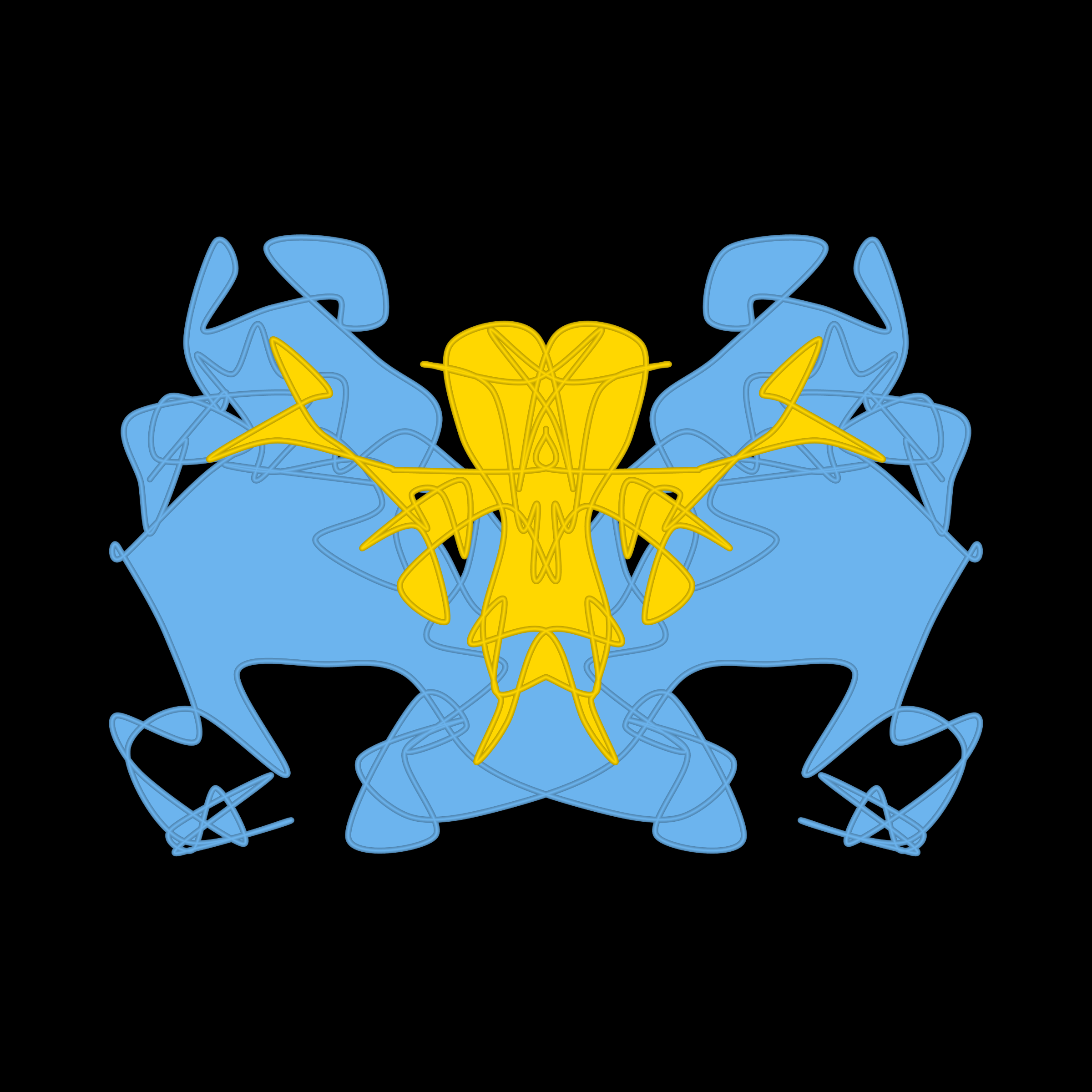 Art Blocks - Art Blocks v2 - Cryptoblots #1820 - NFT # 3001820