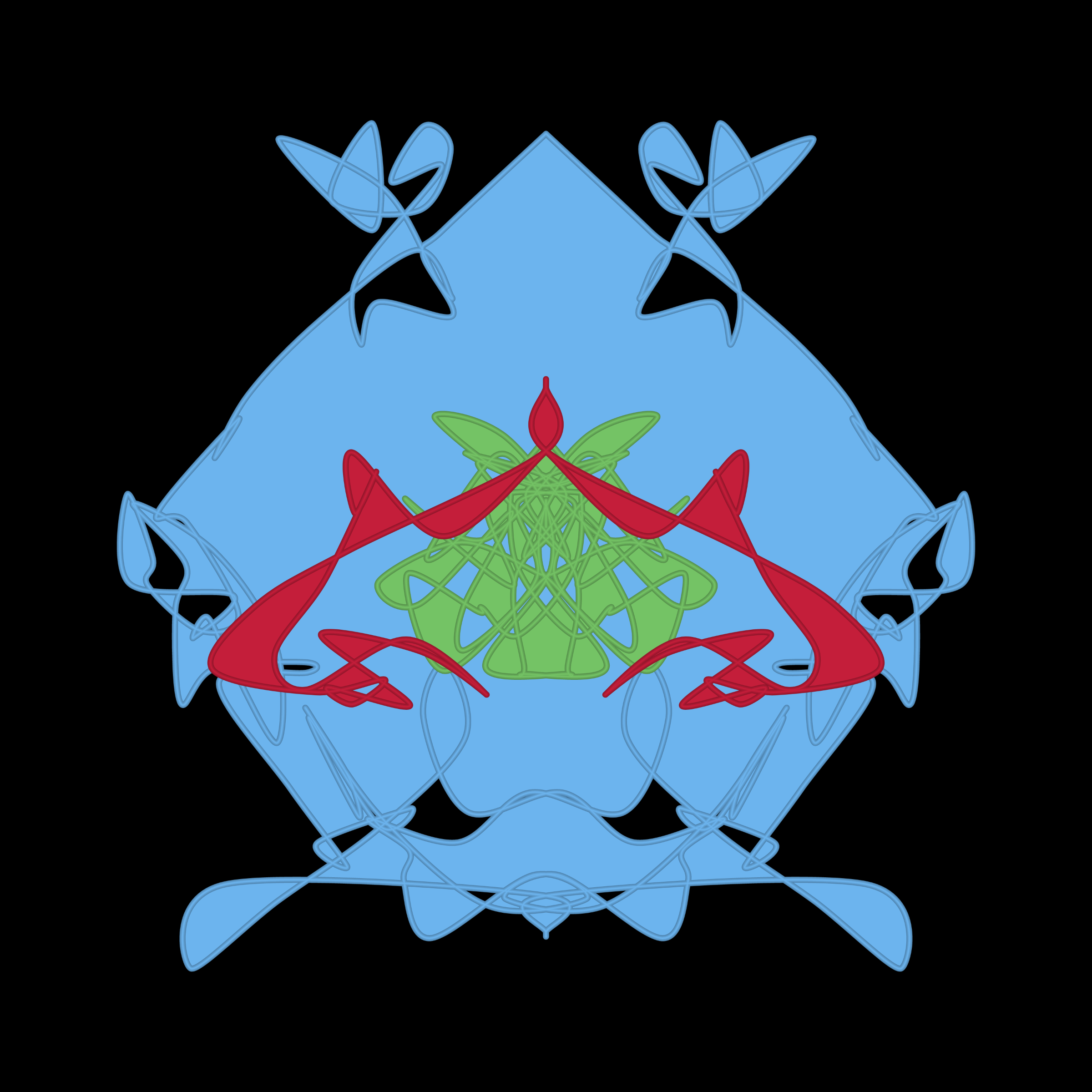 Art Blocks - Art Blocks v2 - Cryptoblots #1822 - NFT # 3001822