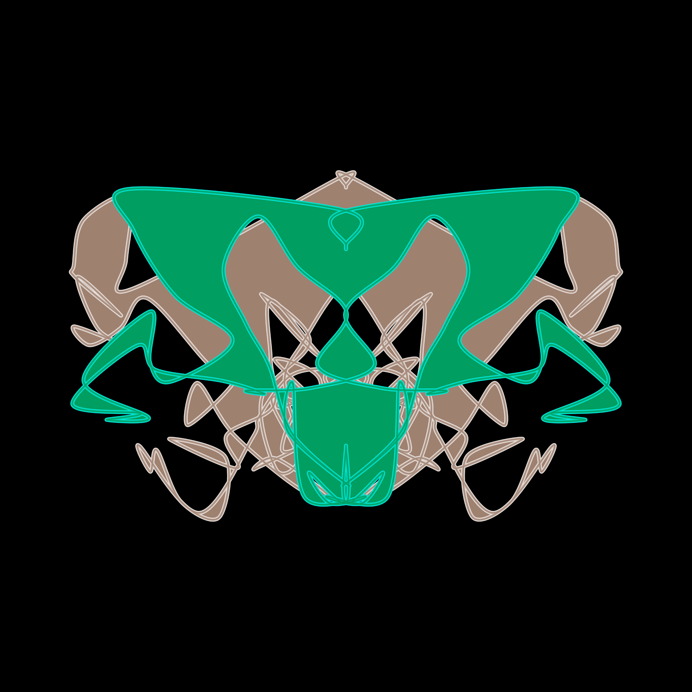 Art Blocks - Art Blocks v2 - Cryptoblots #1826 - NFT # 3001826